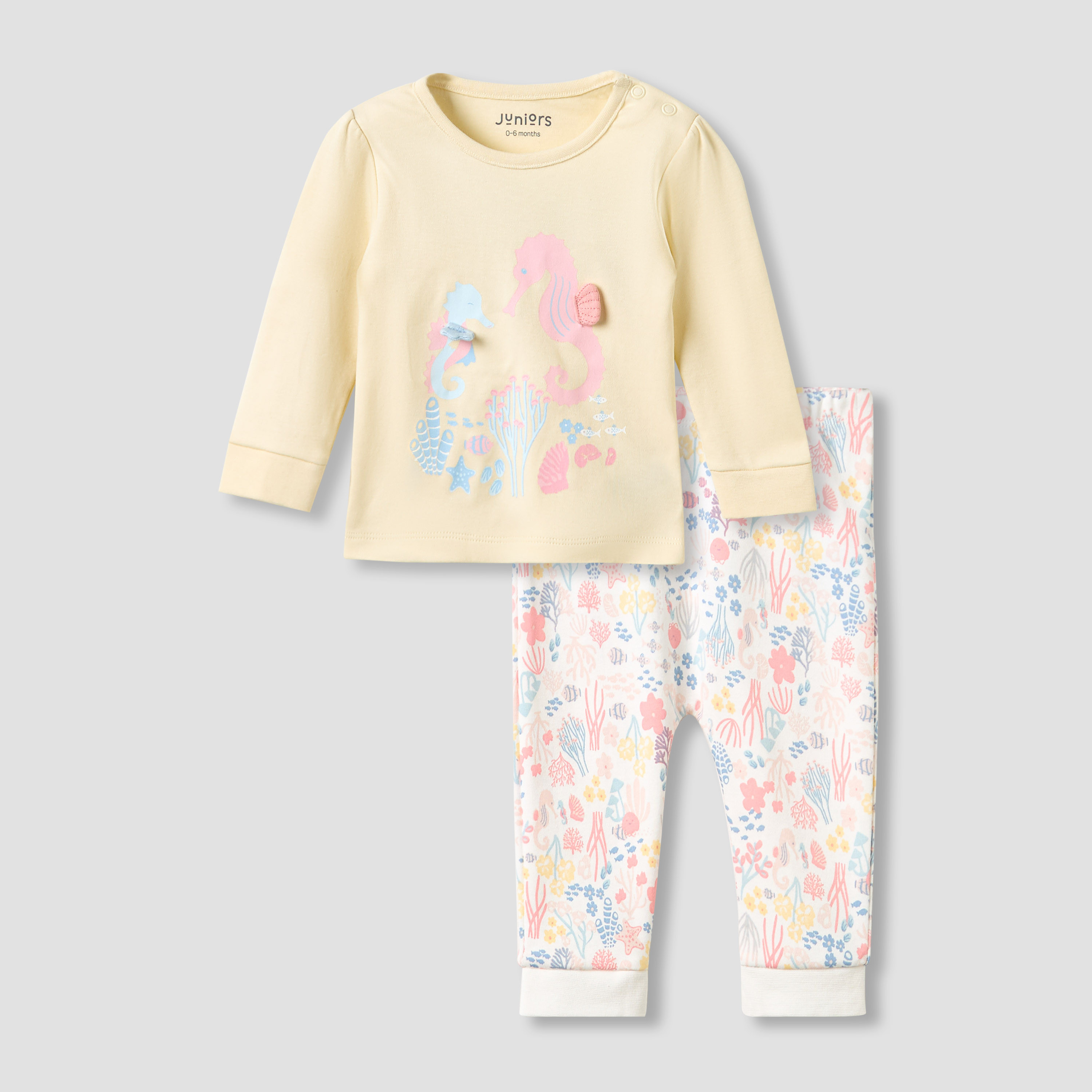 Juniors All-Over Animal Print T-shirt and Pyjama Set-baby-boys-clothing-nightwear-pyjamasets-image-1