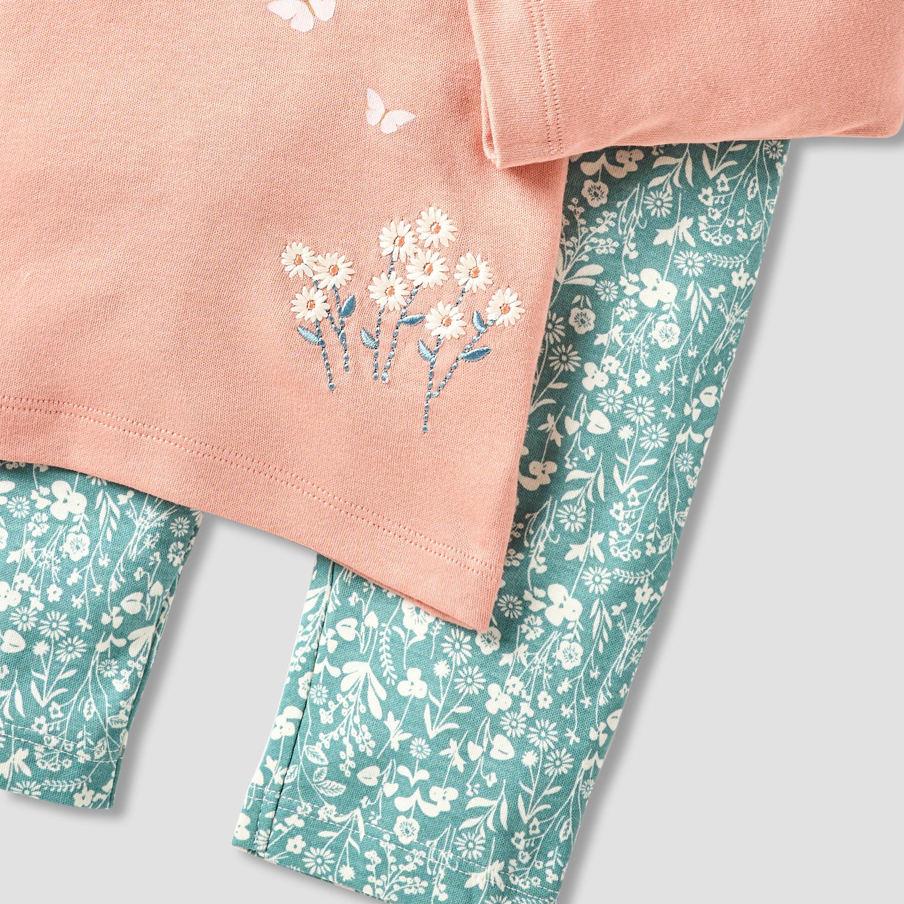 Juniors Schiffli Detail Long Sleeves T-shirt and Elasticated Pyjama Set-promo_babyshop_Buy3for99_OMN130126-image-5
