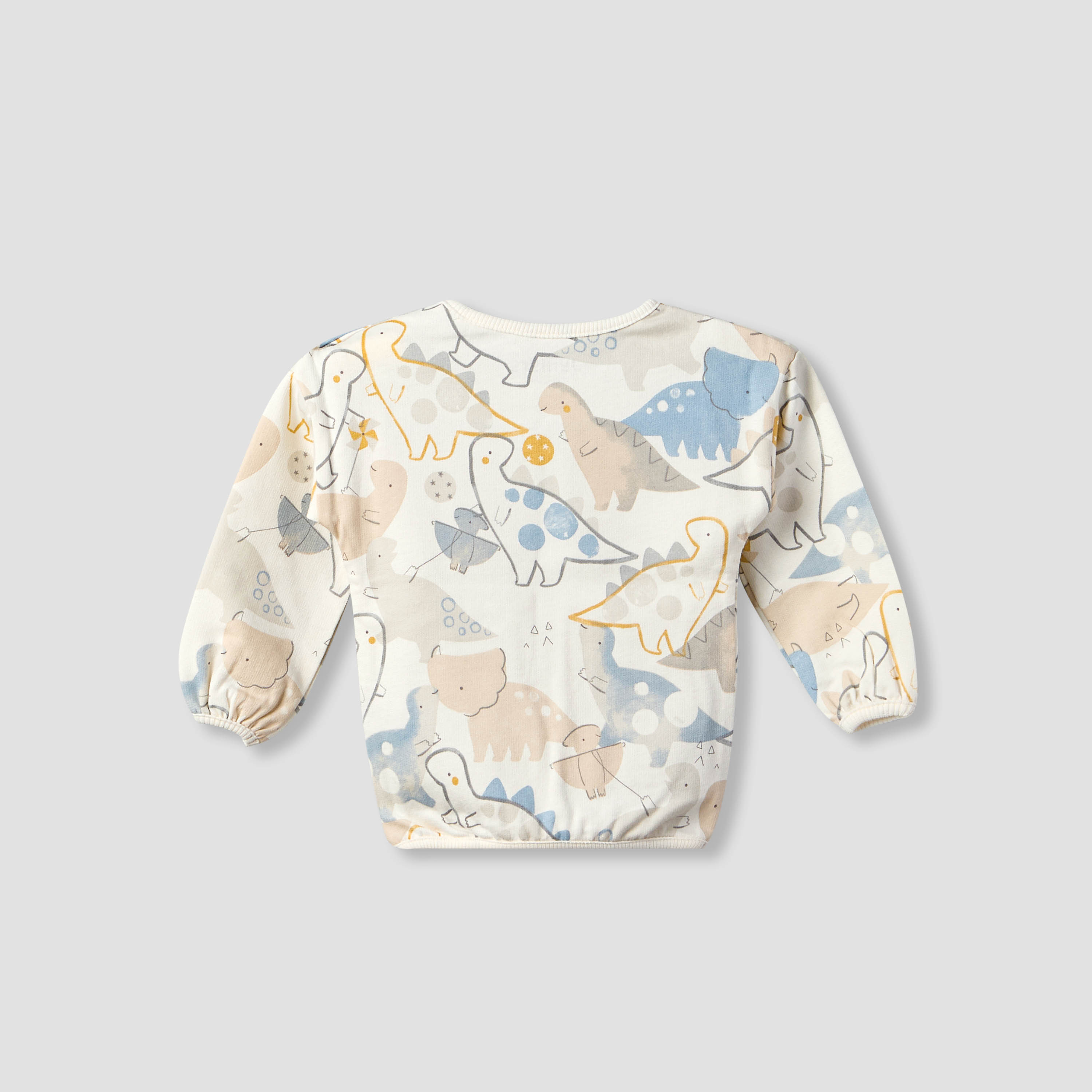 Juniors Cotton Crew Neck Long Sleeves Pyjama Set with Dinosaur Print-baby-boys-clothing-nightwear-pyjamasets-image-5