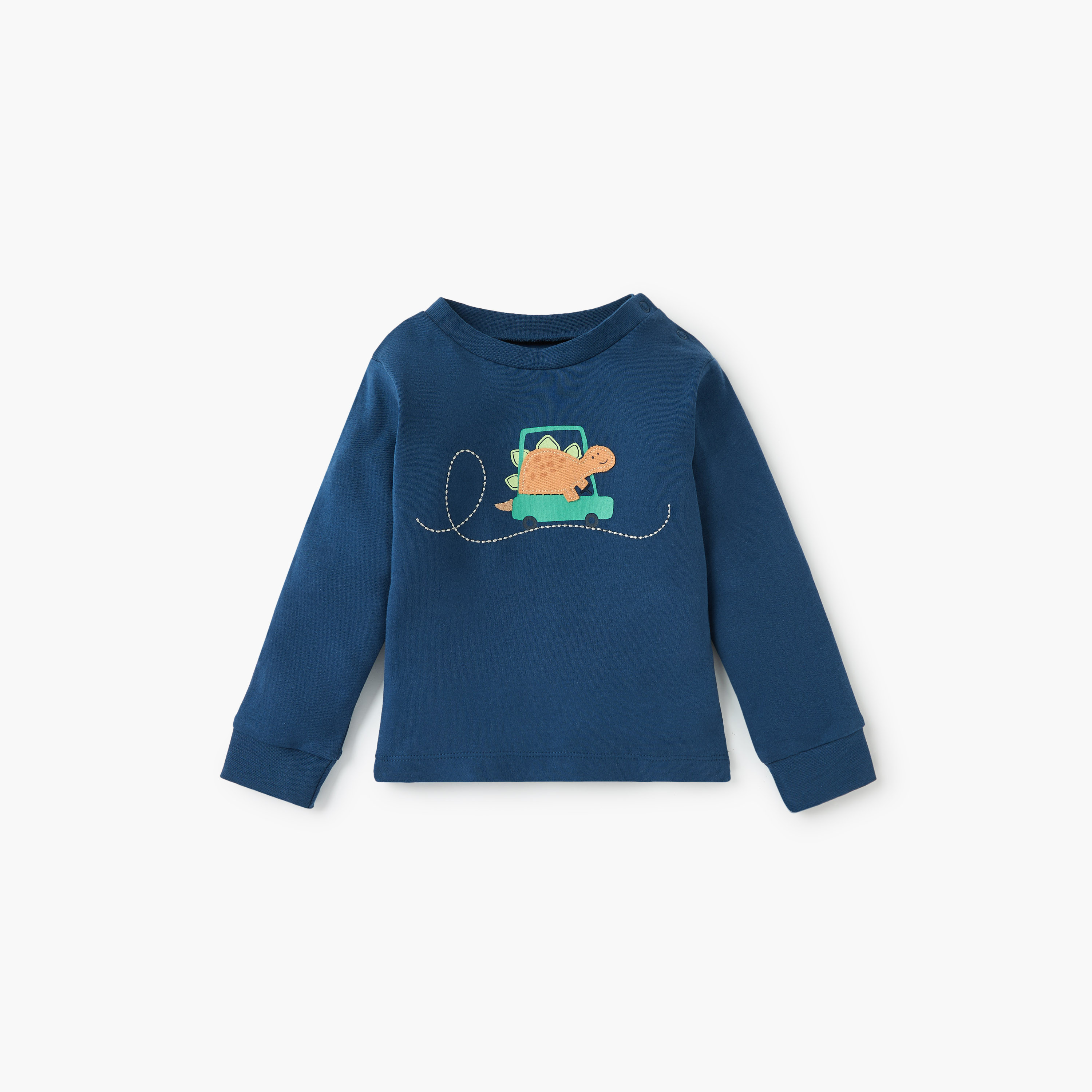 طقم بيجاما وتيشيرت بطبعات حيوانات من جونيورز-baby-boys-clothing-nightwear-pyjamasets-image-3