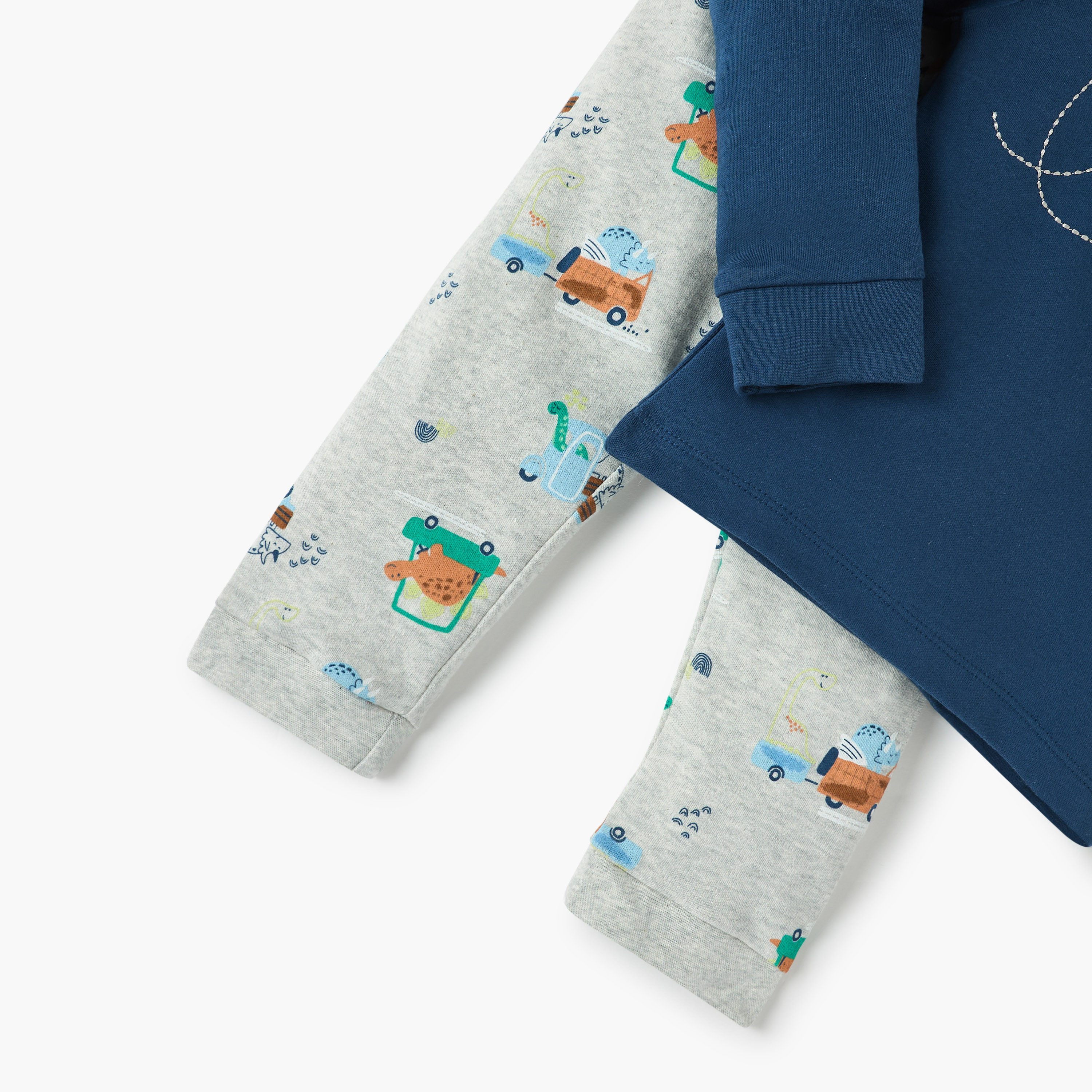 طقم بيجاما وتيشيرت بطبعات حيوانات من جونيورز-baby-boys-clothing-nightwear-pyjamasets-image-6