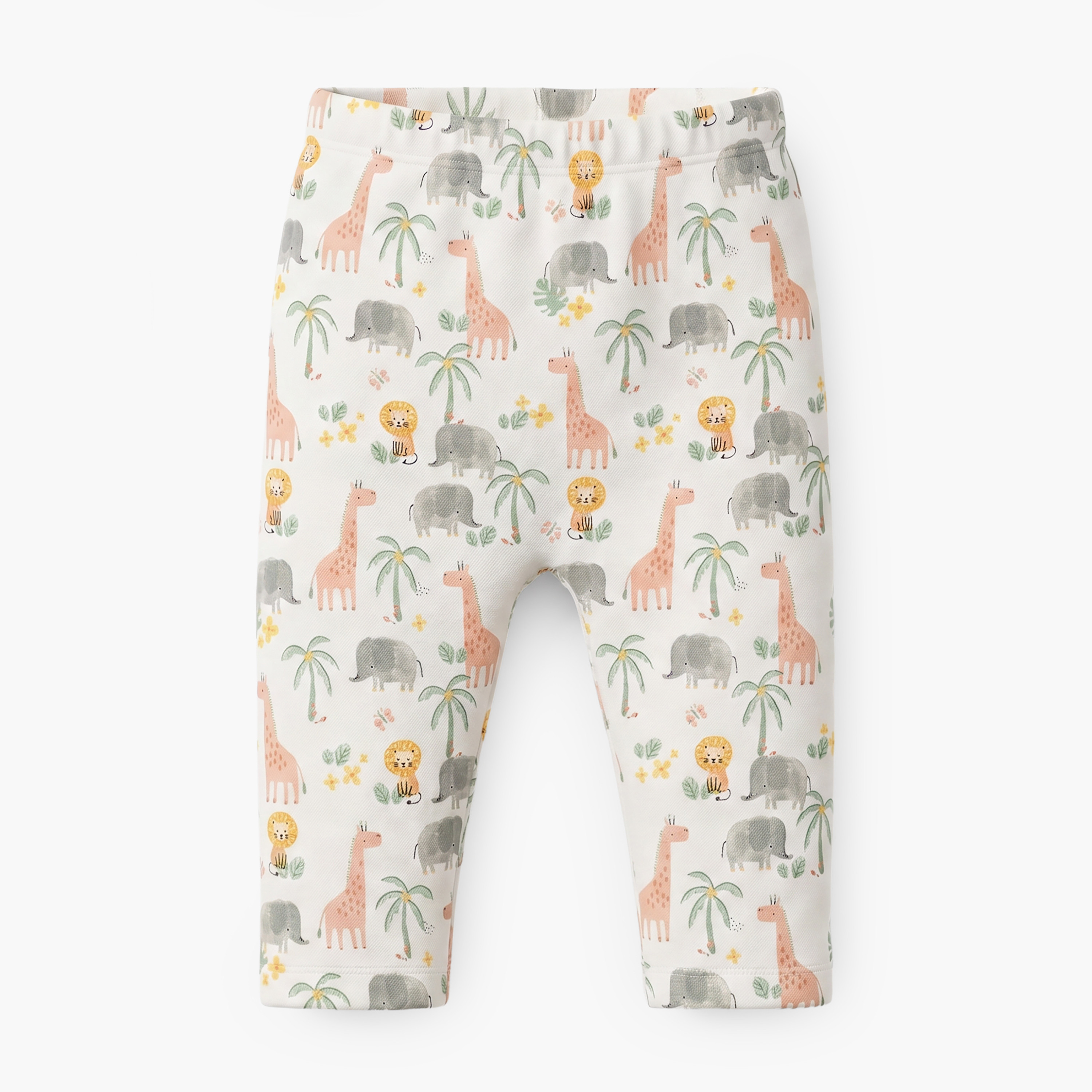 Juniors Cotton Crew Neck Long Sleeves Pyjama Set with Safari Print-baby-girls-clothing-nightwear-pyjamasets-image-3