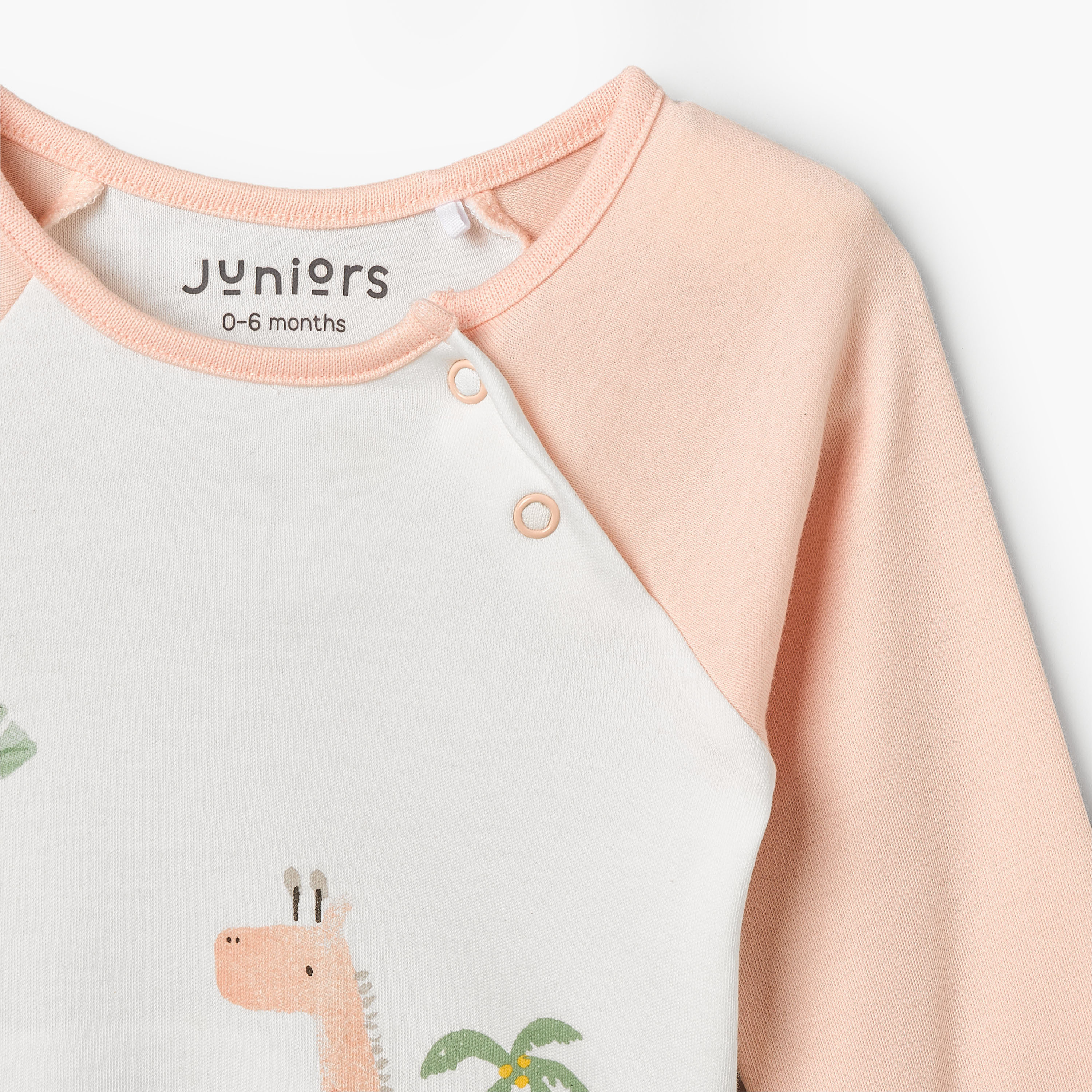 Juniors Cotton Crew Neck Long Sleeves Pyjama Set with Safari Print-baby-girls-clothing-nightwear-pyjamasets-image-6