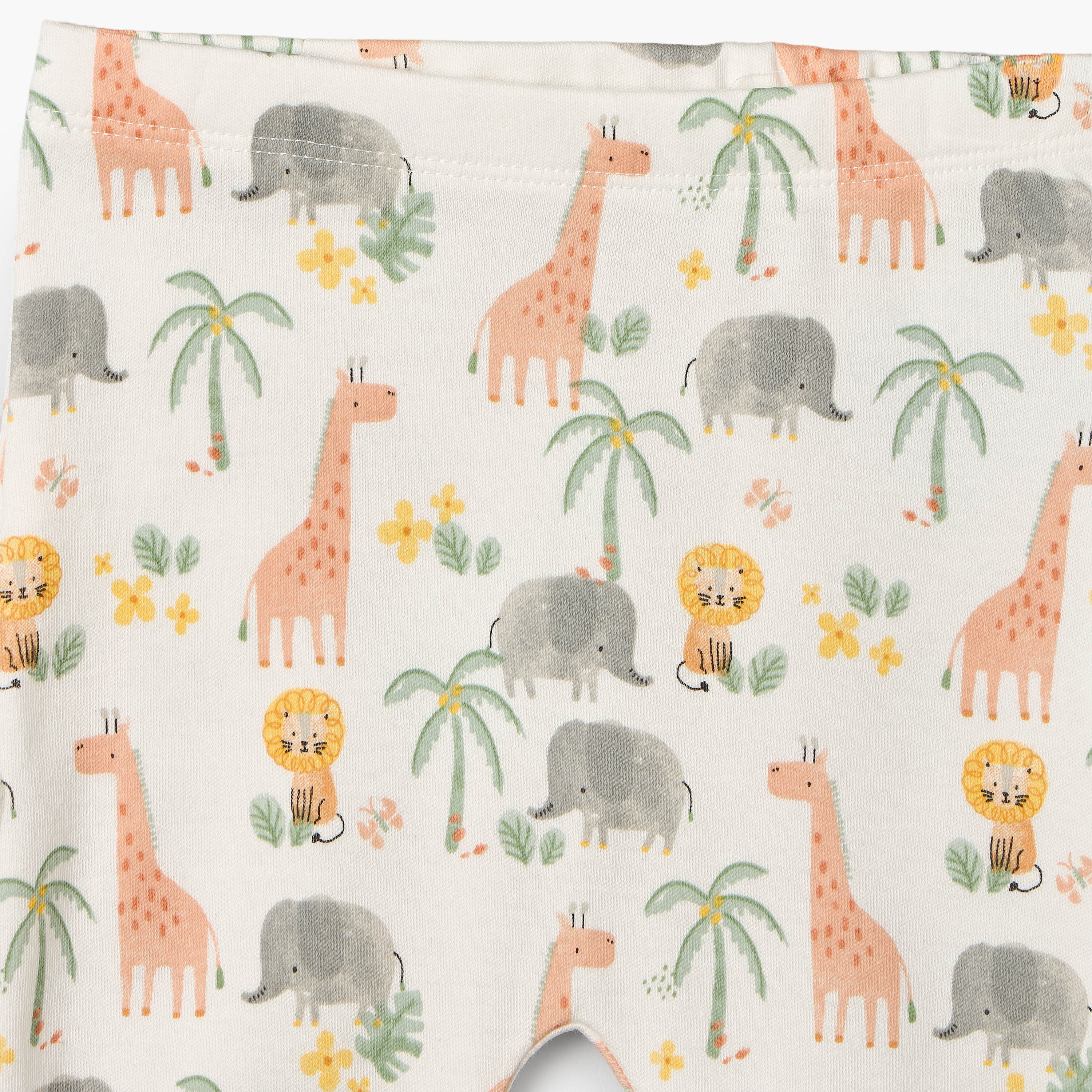 Juniors Cotton Crew Neck Long Sleeves Pyjama Set with Safari Print-baby-girls-clothing-nightwear-pyjamasets-image-8