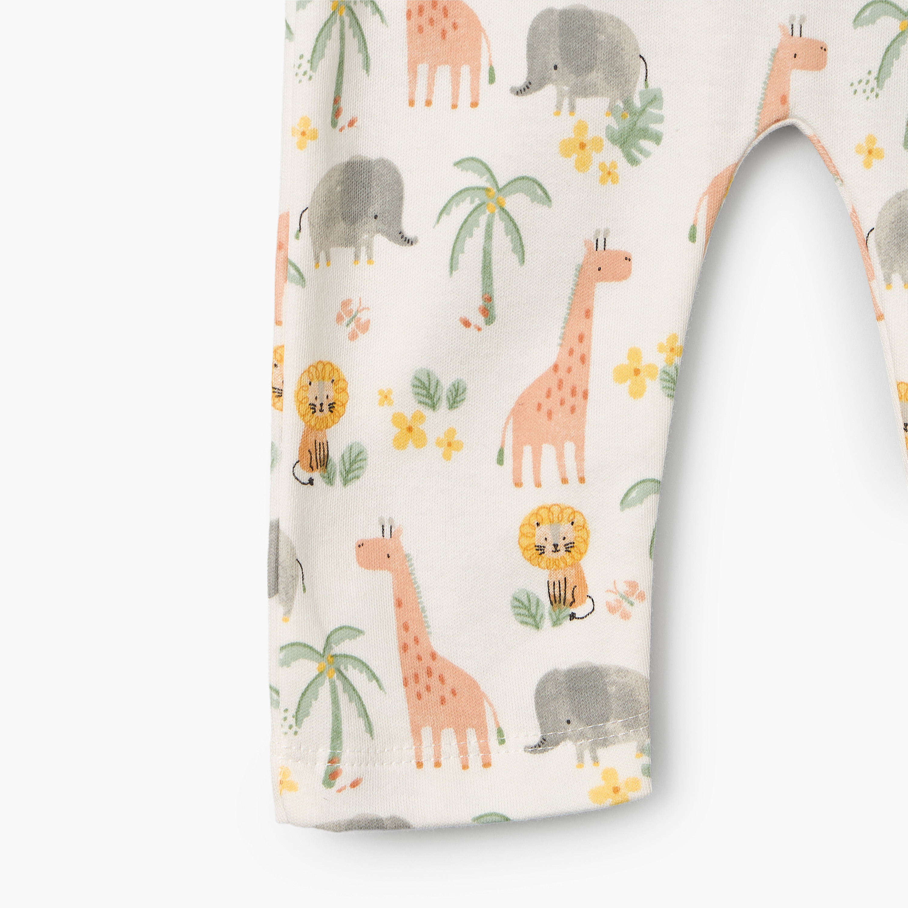Juniors Cotton Crew Neck Long Sleeves Pyjama Set with Safari Print-baby-girls-clothing-nightwear-pyjamasets-image-9