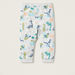 Juniors All-Over Dinosaur Print T-shirt and Elasticated Pyjama Set-Pyjama Sets-thumbnail-2