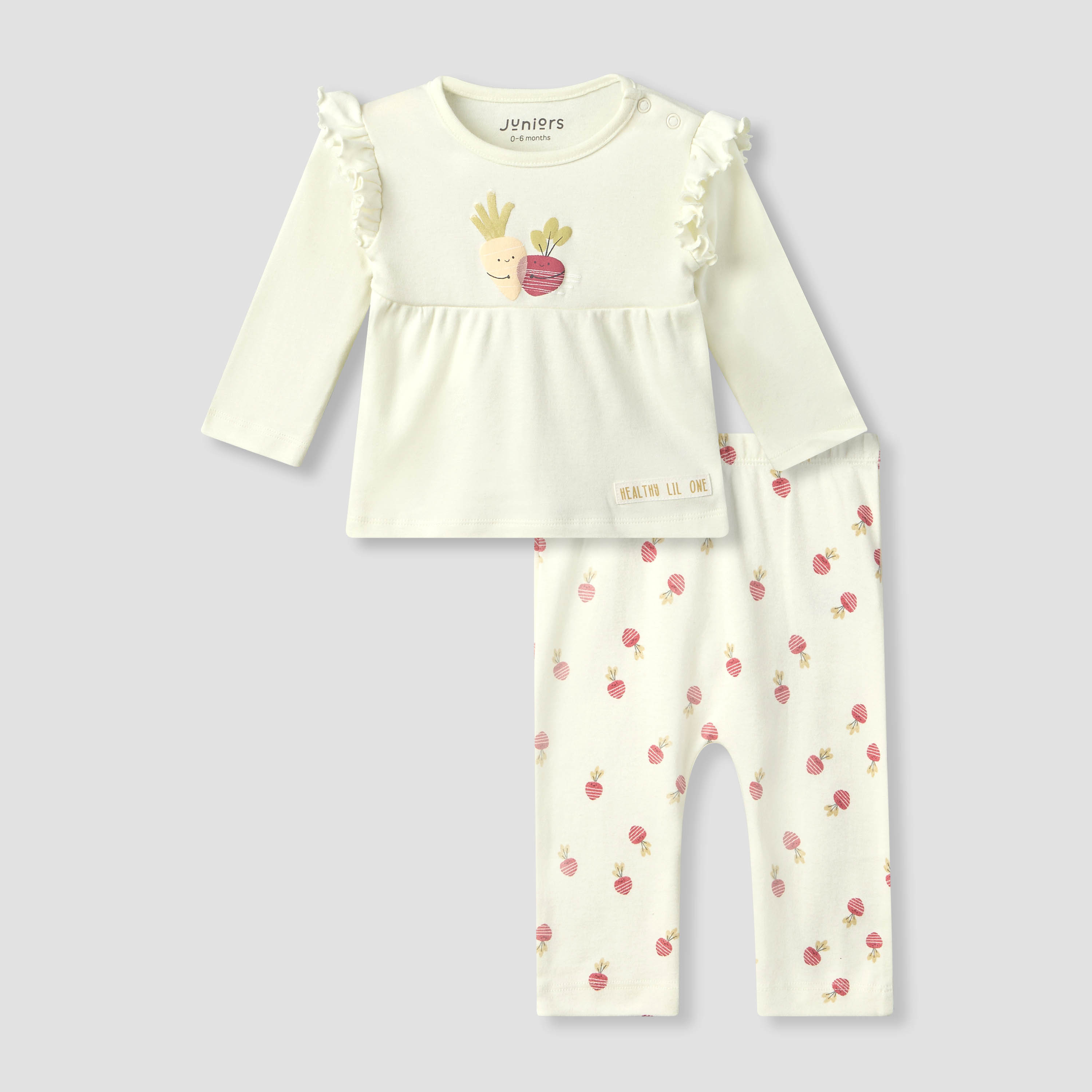 Juniors Cotton Crew Neck Long Sleeves Pyjama Set with Turnip Print-baby-girls-clothing-nightwear-pyjamasets-image-2