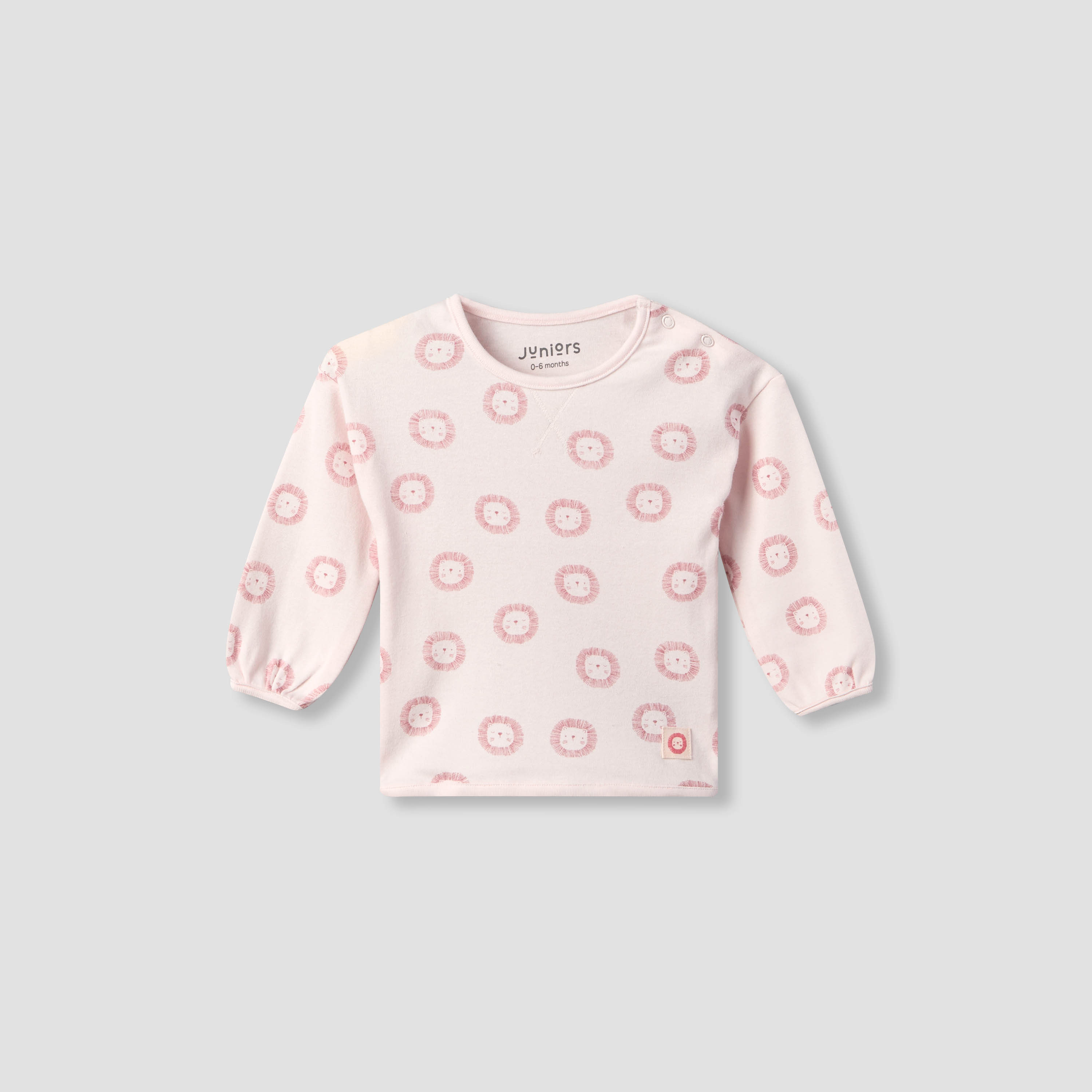 Juniors Cotton Crew Neck Long Sleeves Pyjama Set with Lion Print-baby-girls-clothing-nightwear-pyjamasets-image-3