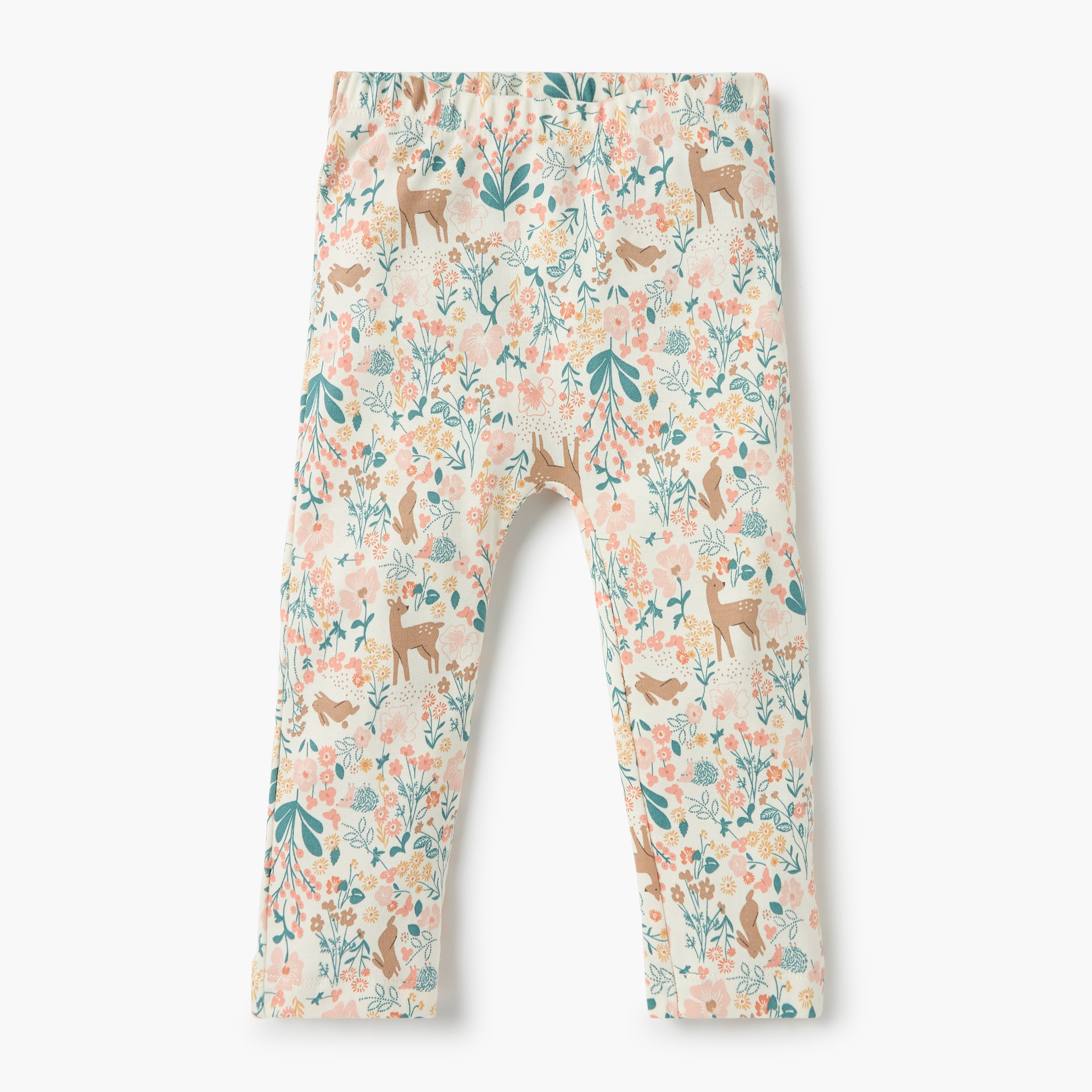 Juniors Animal Print Ruffle Detail T-shirt and Pyjama Set-baby-girls-clothing-nightwear-pyjamasets-image-4