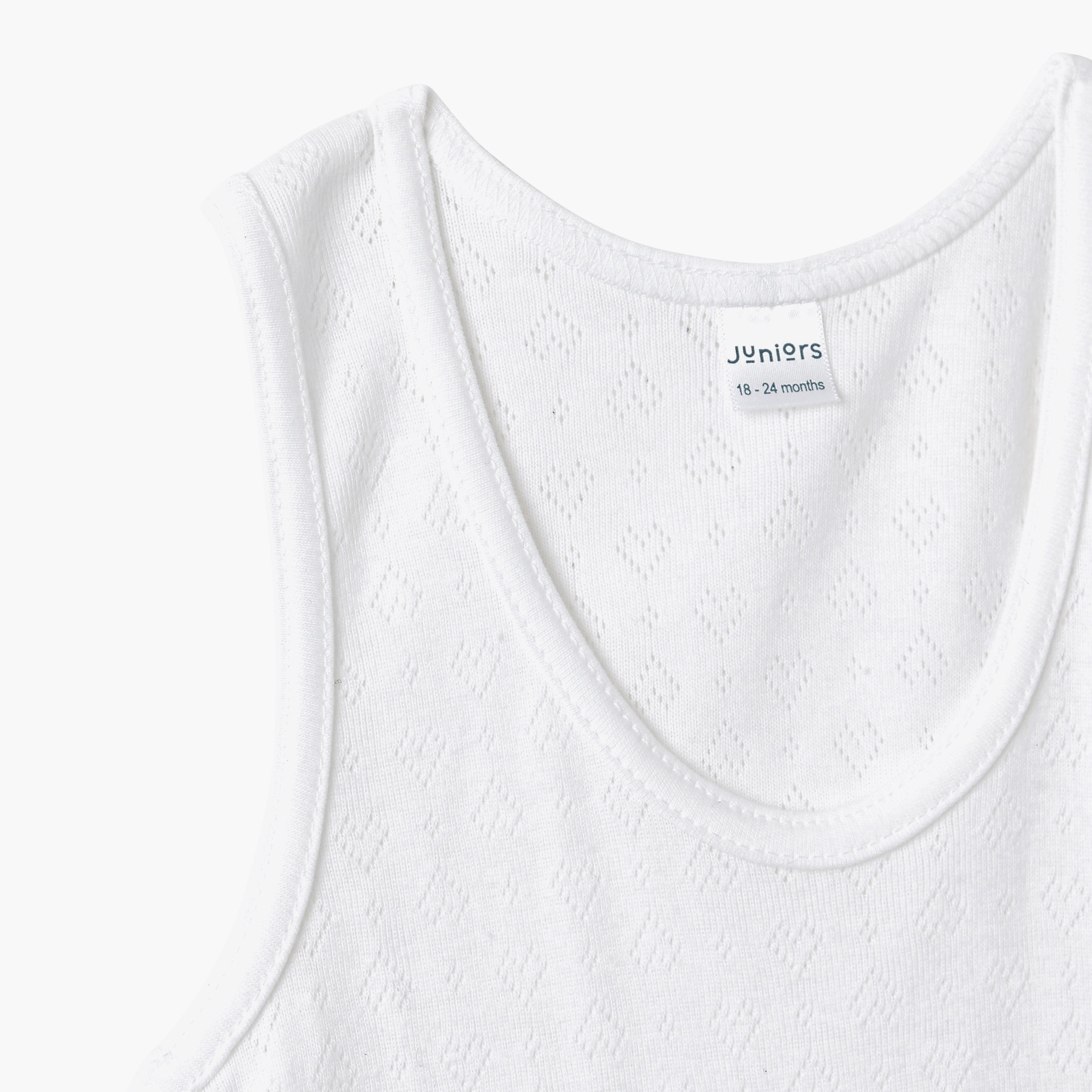 Juniors Eyelet Detail Vest-baby-girls-clothing-innerwear-image-2