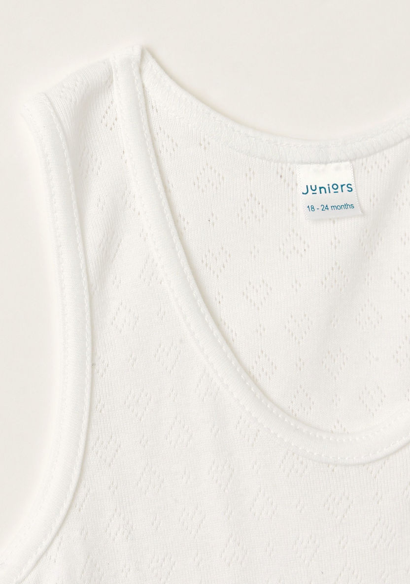 Juniors Eyelet Detail Vest-Innerwear-image-1