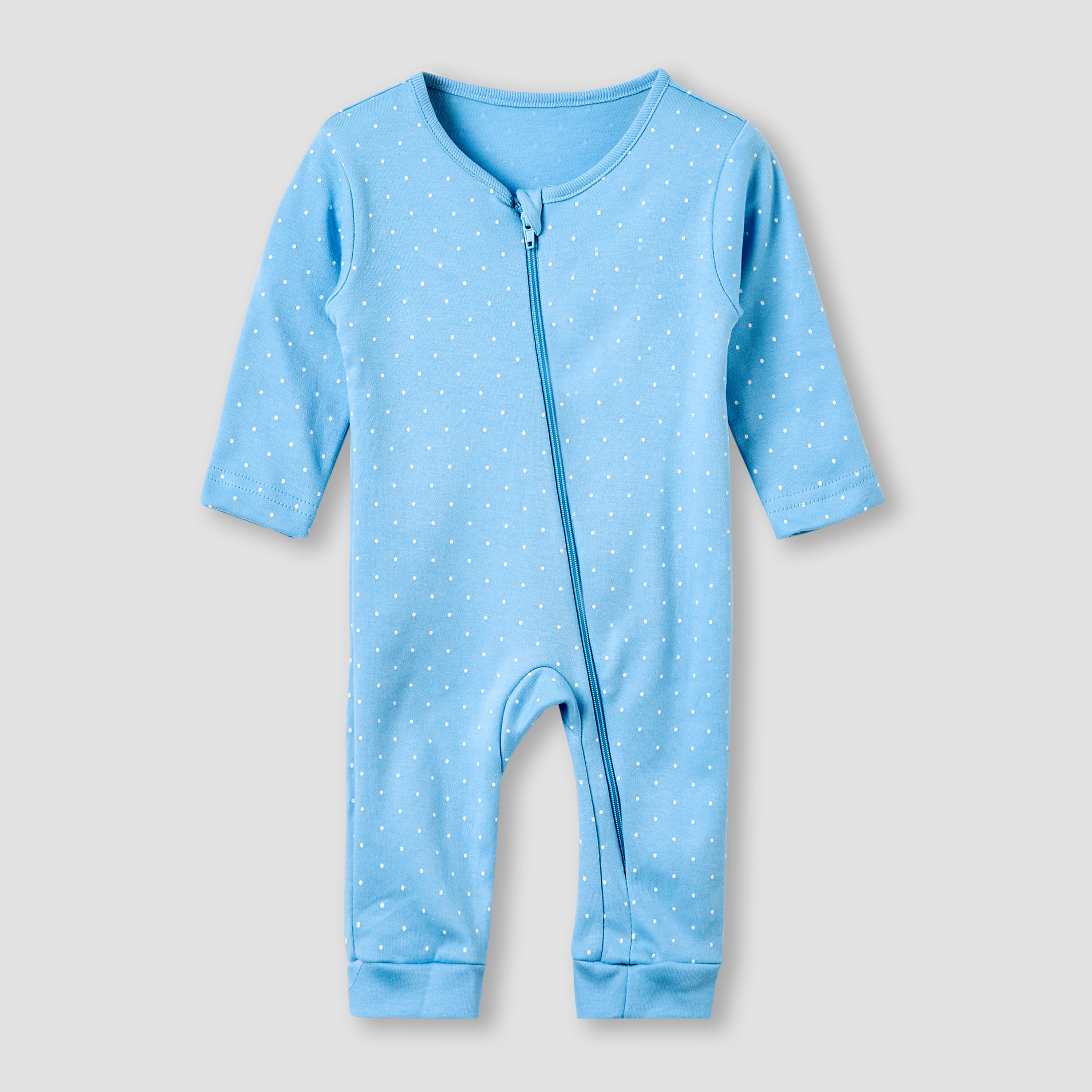 Juniors Round Neck Sleepsuit with Print - Cotton - Long Sleeves - Set of 3-baby-girls-clothing-nightwear-sleepsuits-image-4