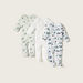 Juniors Printed Sleepsuit with Long Sleeves and Button Closure - Set of 3-Sleepsuits-thumbnailMobile-0