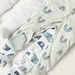 Juniors Printed Sleepsuit with Long Sleeves and Button Closure - Set of 3-Sleepsuits-thumbnail-5