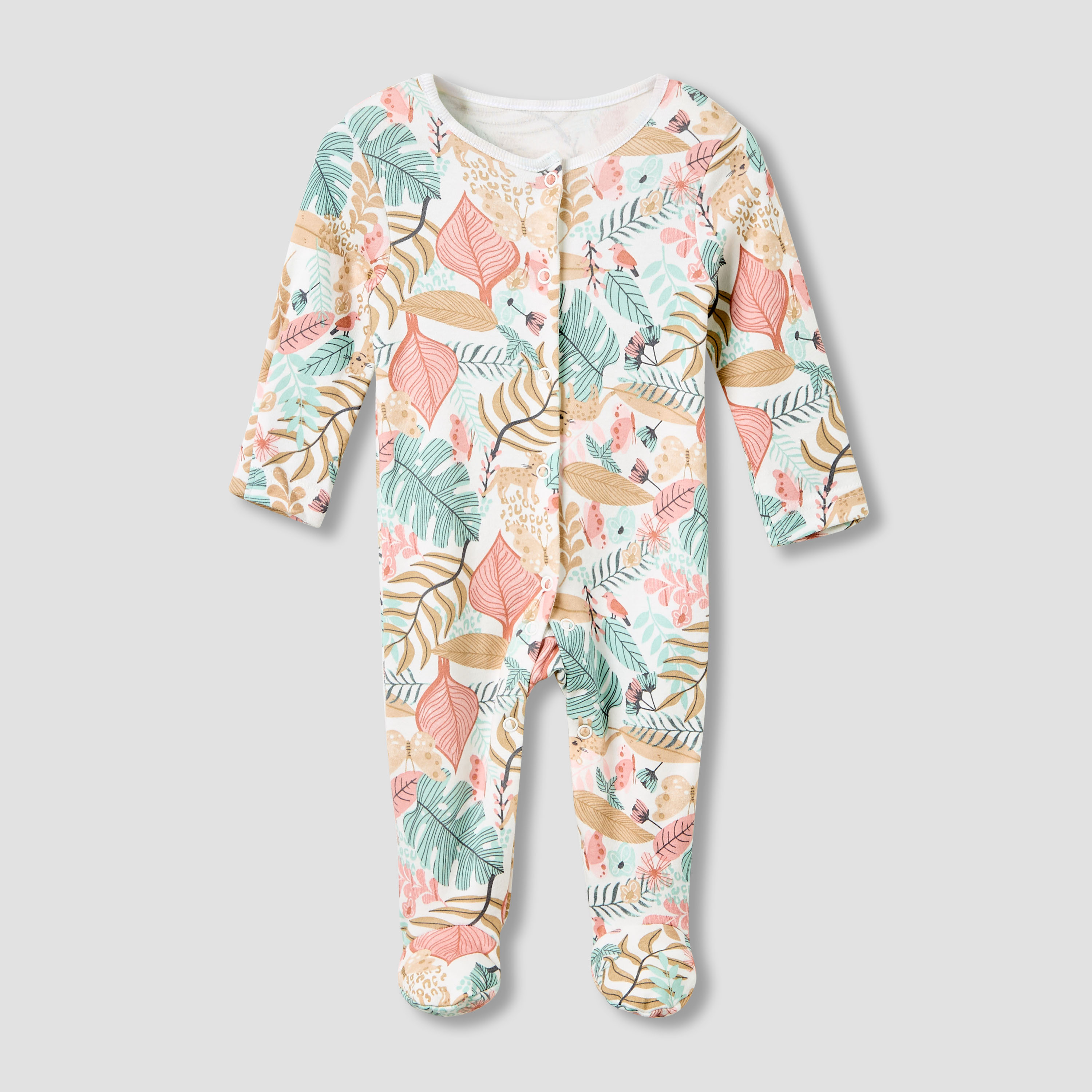 Juniors Crew Neck Sleepsuit with Print - Cotton - Long Sleeves - Set of 3-promo_babyshop_Buy2for115_QAT130126-image-2