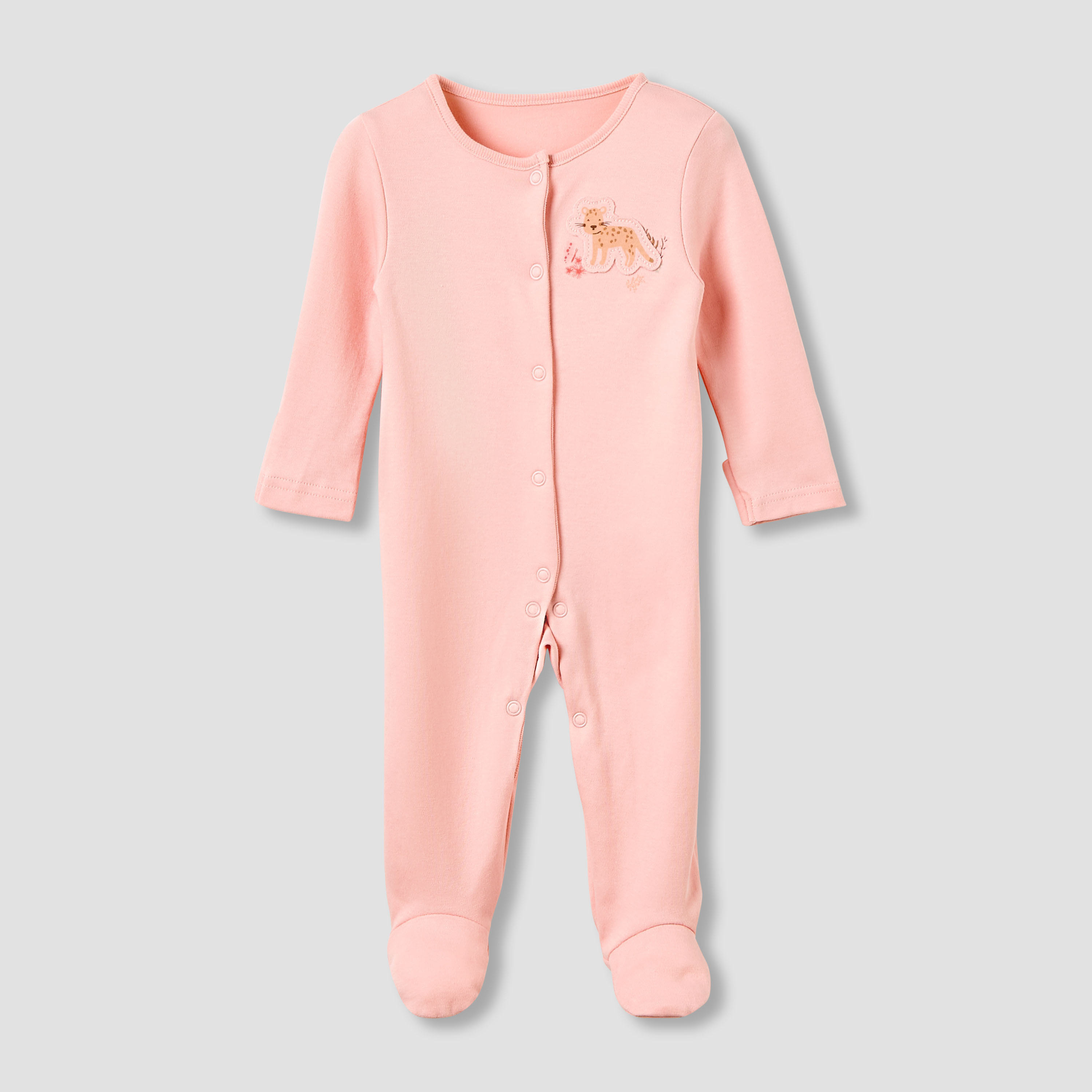 Juniors Crew Neck Sleepsuit with Print - Cotton - Long Sleeves - Set of 3-promo_babyshop_Buy2for115_QAT130126-image-3
