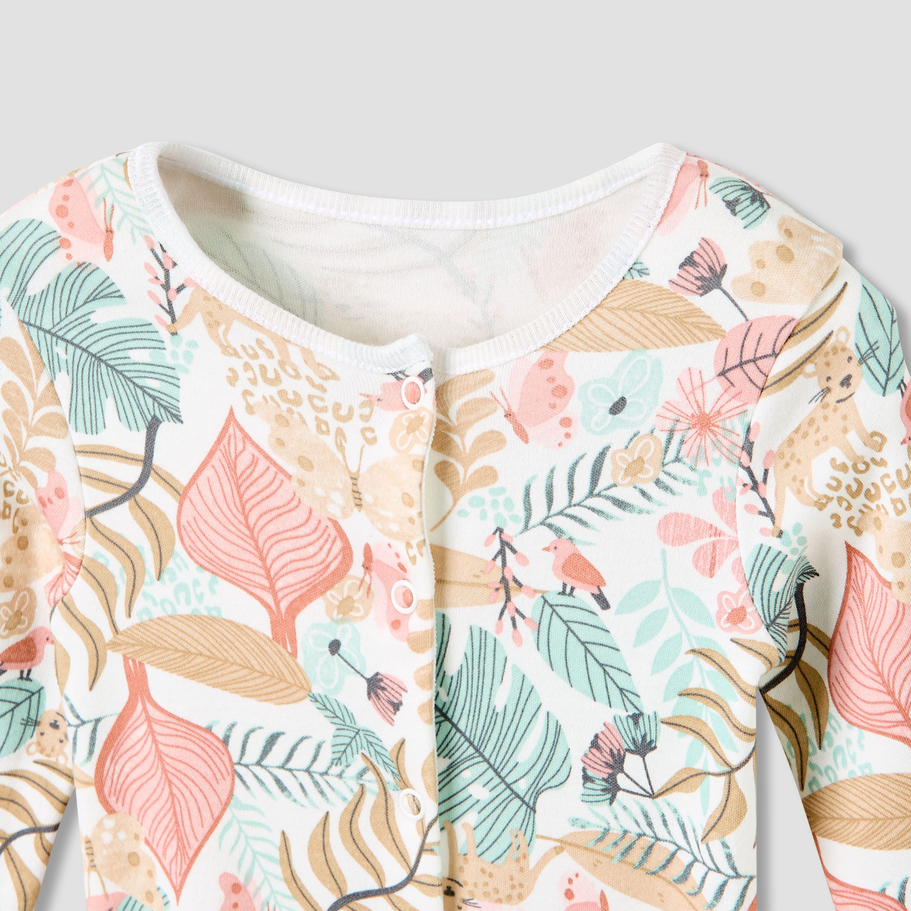 Juniors Crew Neck Sleepsuit with Print - Cotton - Long Sleeves - Set of 3-promo_babyshop_Buy2for115_QAT130126-image-5