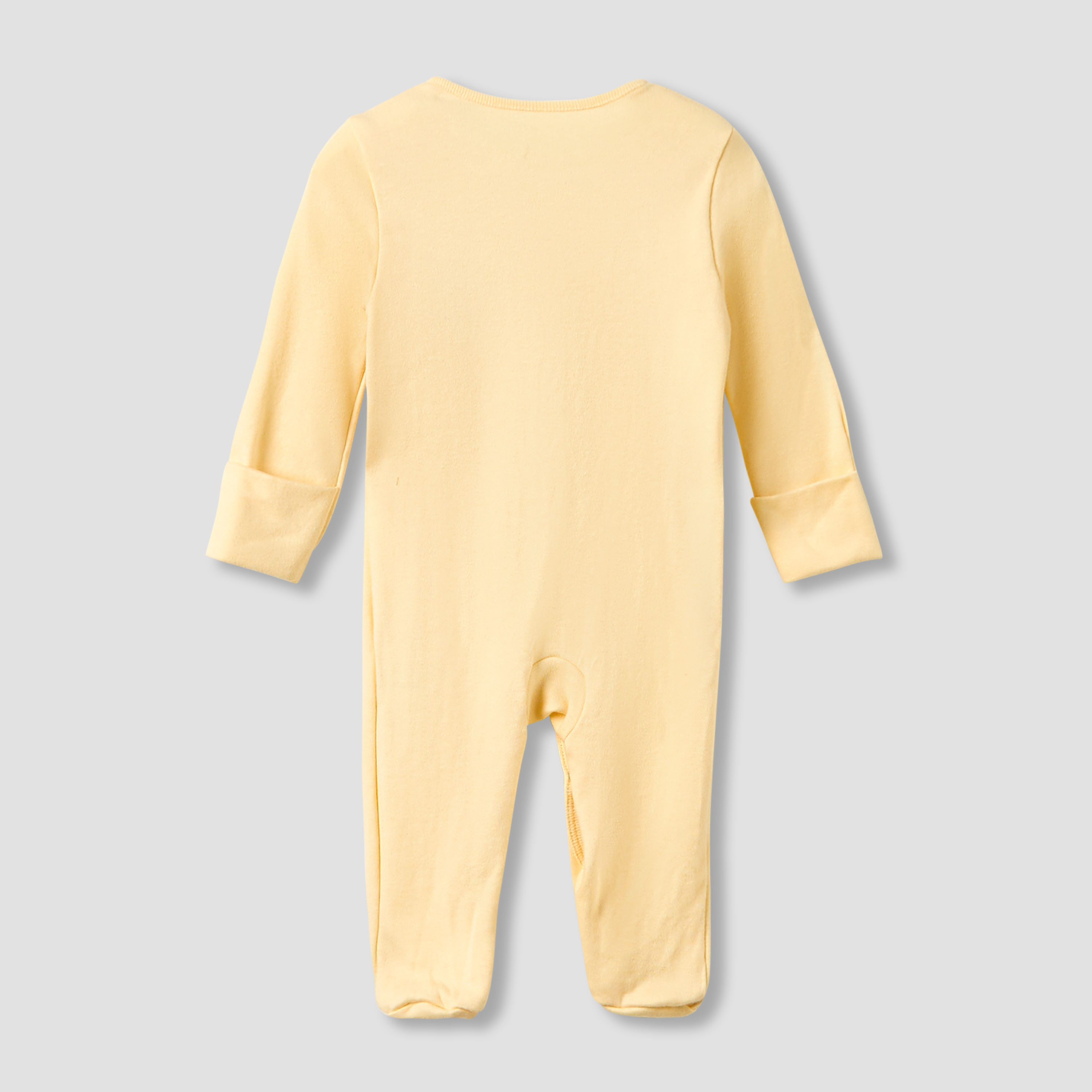Juniors Crew Neck Sleepsuit with Print - Cotton - Long Sleeves - Set of 3-baby-girls-clothing-nightwear-sleepsuits-image-3