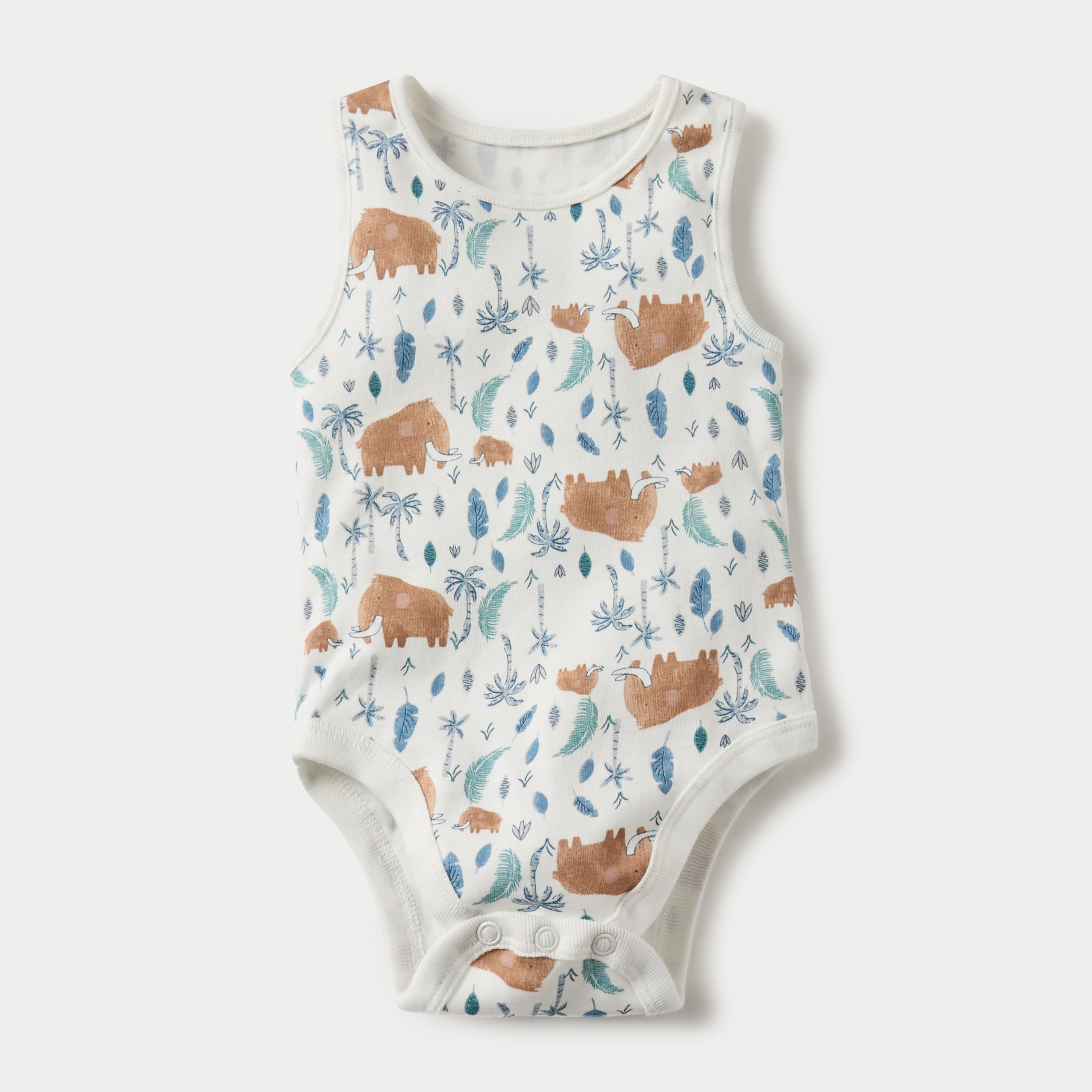 طقم بودي سوت دون أكمام 5 قطع بزر إغلاق وطبعات من جونيورز-baby-boys-clothing-multipacks-image-3