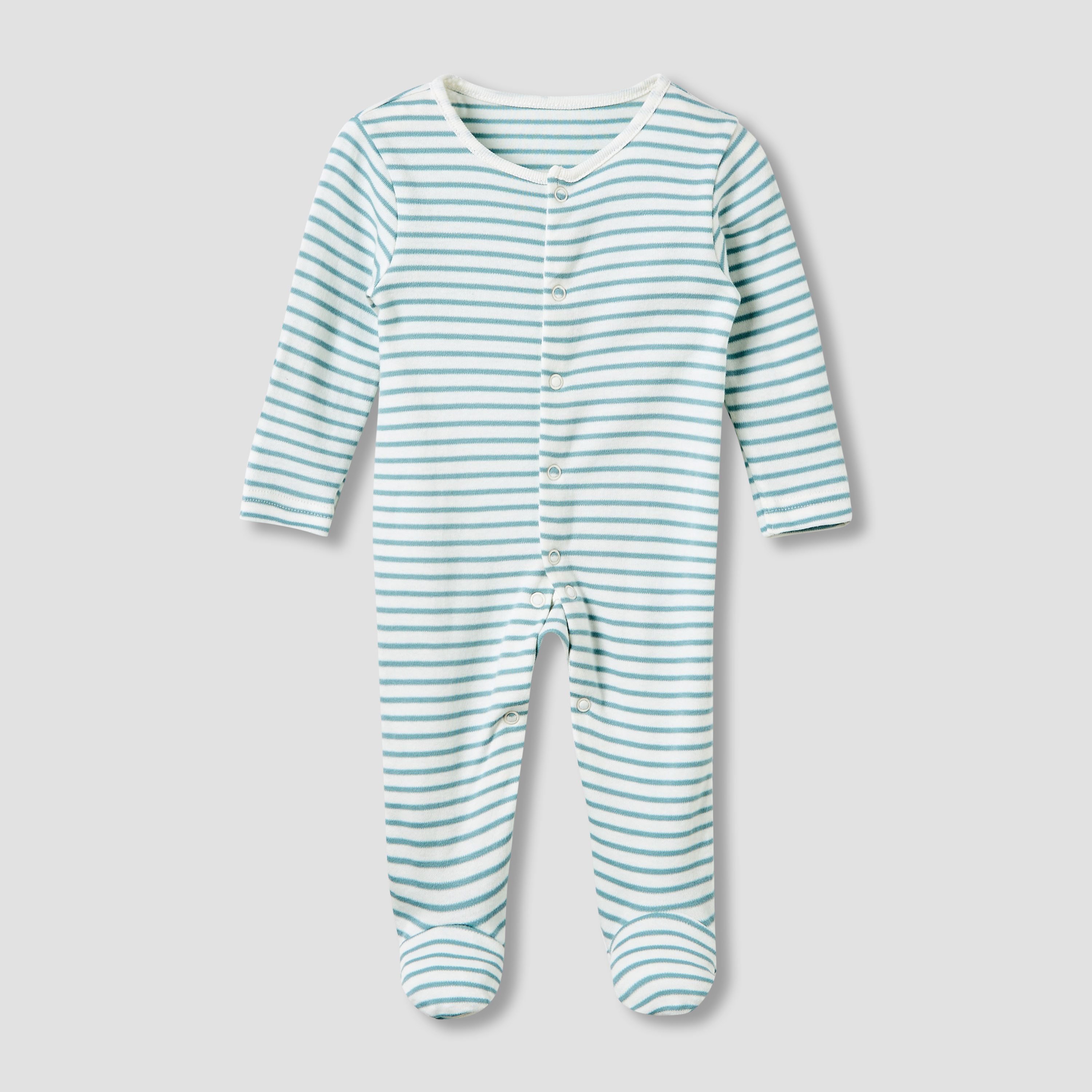 Juniors Crew Neck Sleepsuit with Dinosaur Print - Cotton - Long Sleeves - Set of 3-promo_babyshop_Buy2for115_QAT130126-image-4
