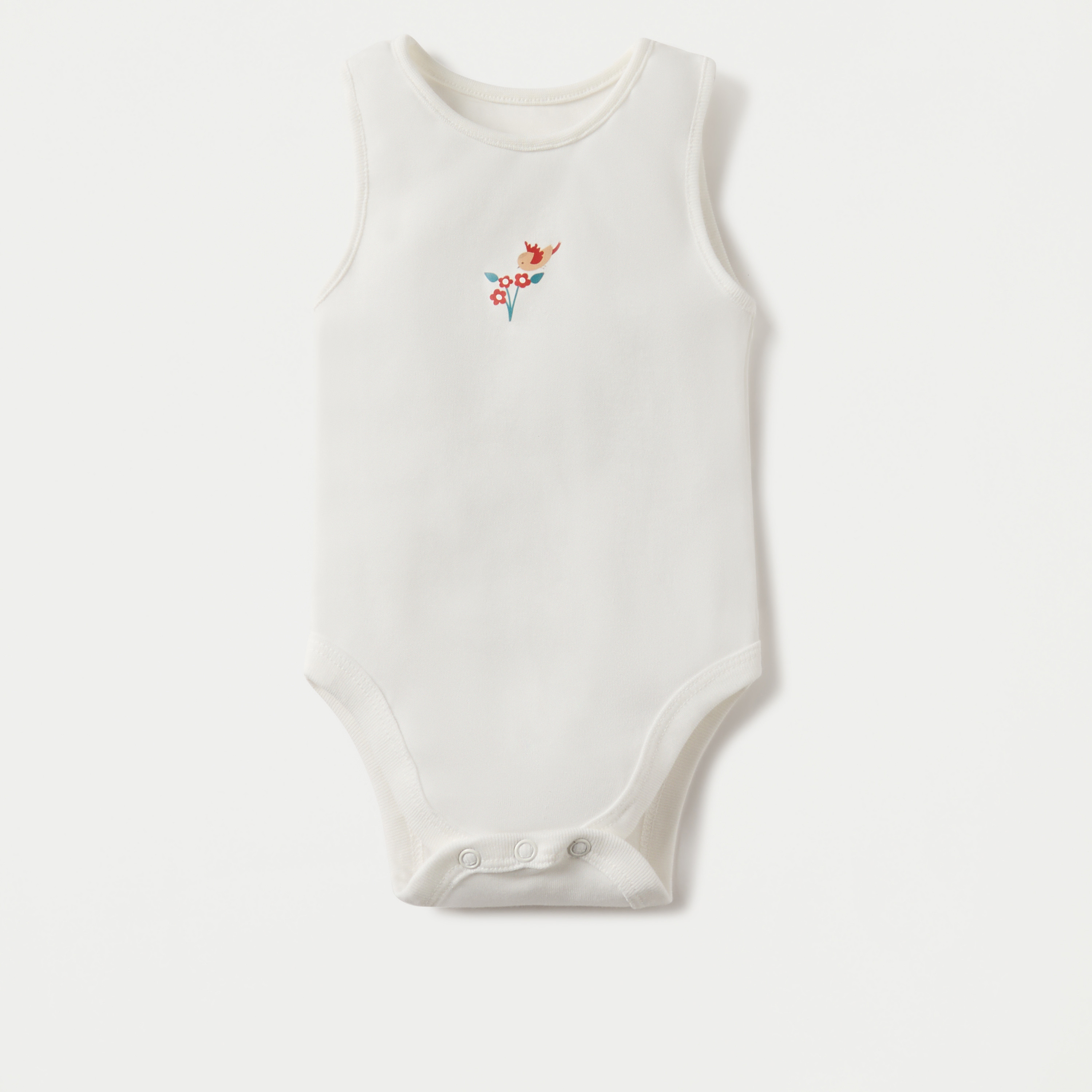 Juniors Printed Sleeveless Bodysuit with Button Closure - Set of 5-baby-girls-clothing-bodysuits-image-6