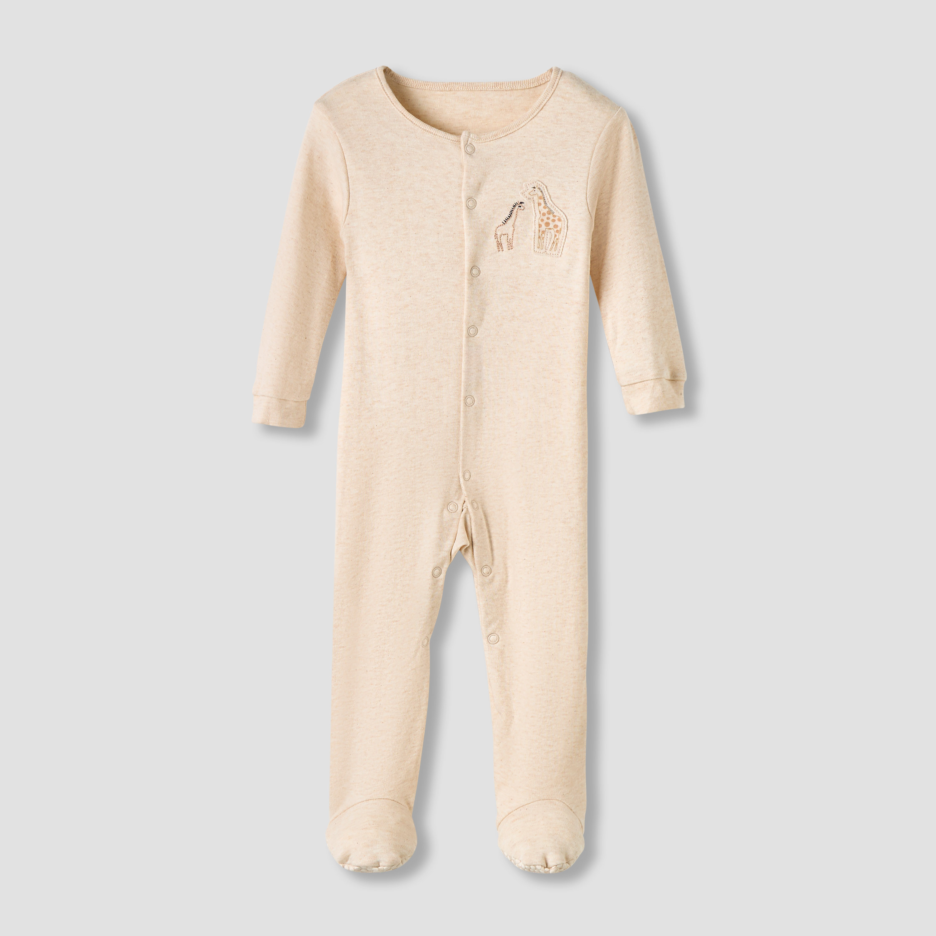 Juniors Round Neck Sleepsuit with Snap Button Closure - Cotton - Long Sleeves - Set of 3-promo_babyshop_Buy2for115_QAT130126-image-4