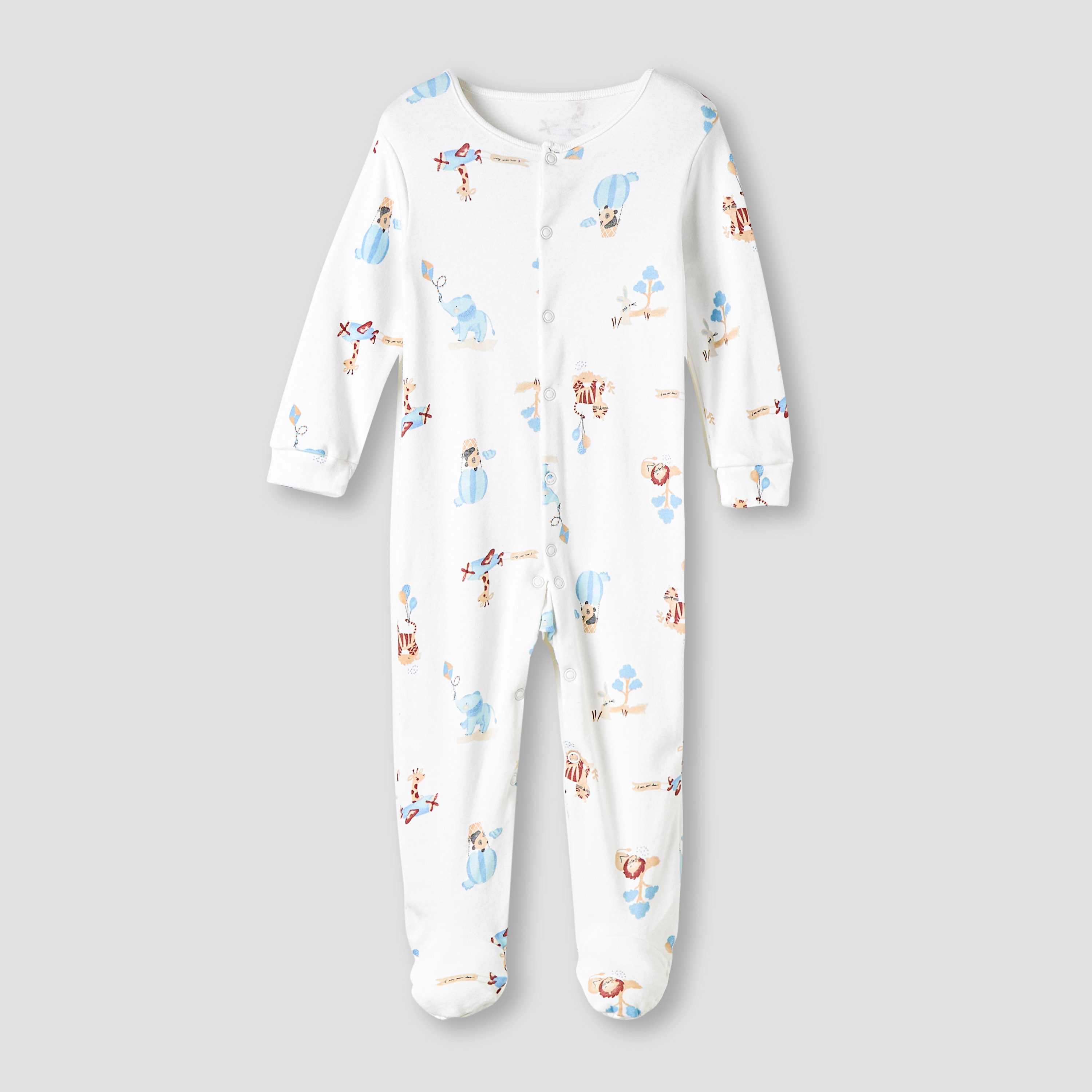 Juniors Round Neck Sleepsuit with Snap Button Closure - Cotton - Long Sleeves - Set of 3-promo_babyshop_Buy2for115_UAE130126-image-4