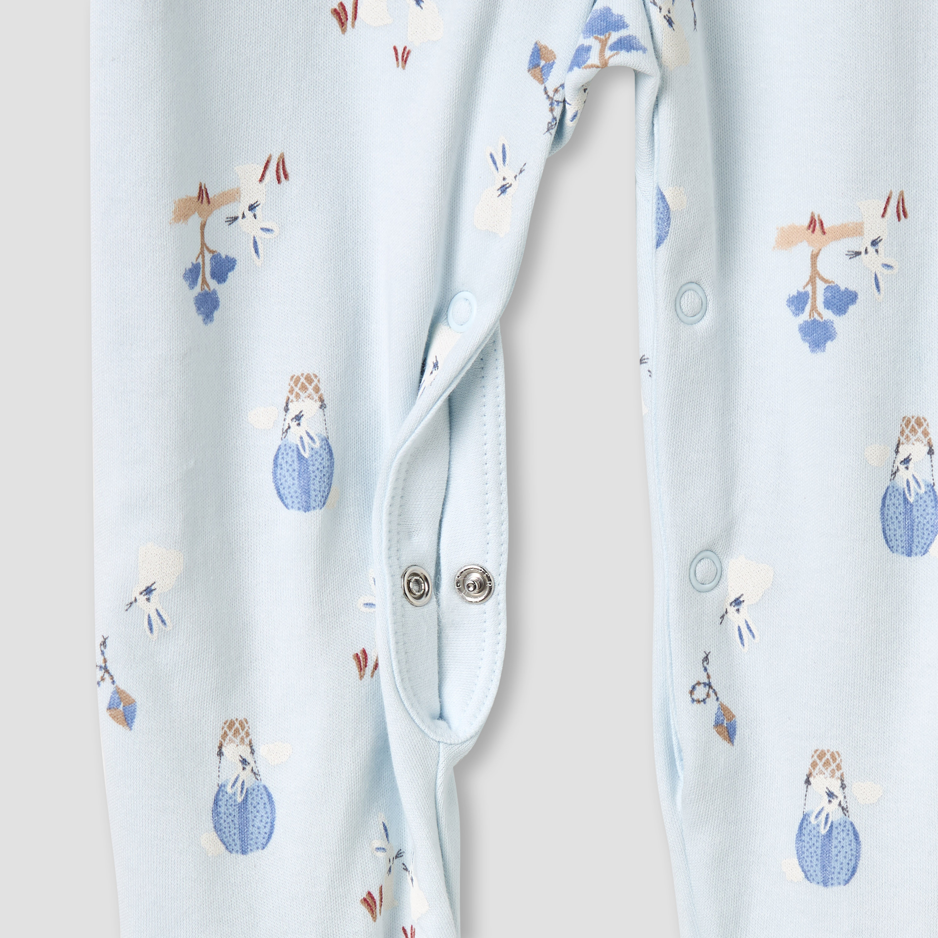Juniors Round Neck Sleepsuit with Snap Button Closure - Cotton - Long Sleeves - Set of 3-promo_babyshop_Buy2for115_UAE130126-image-6