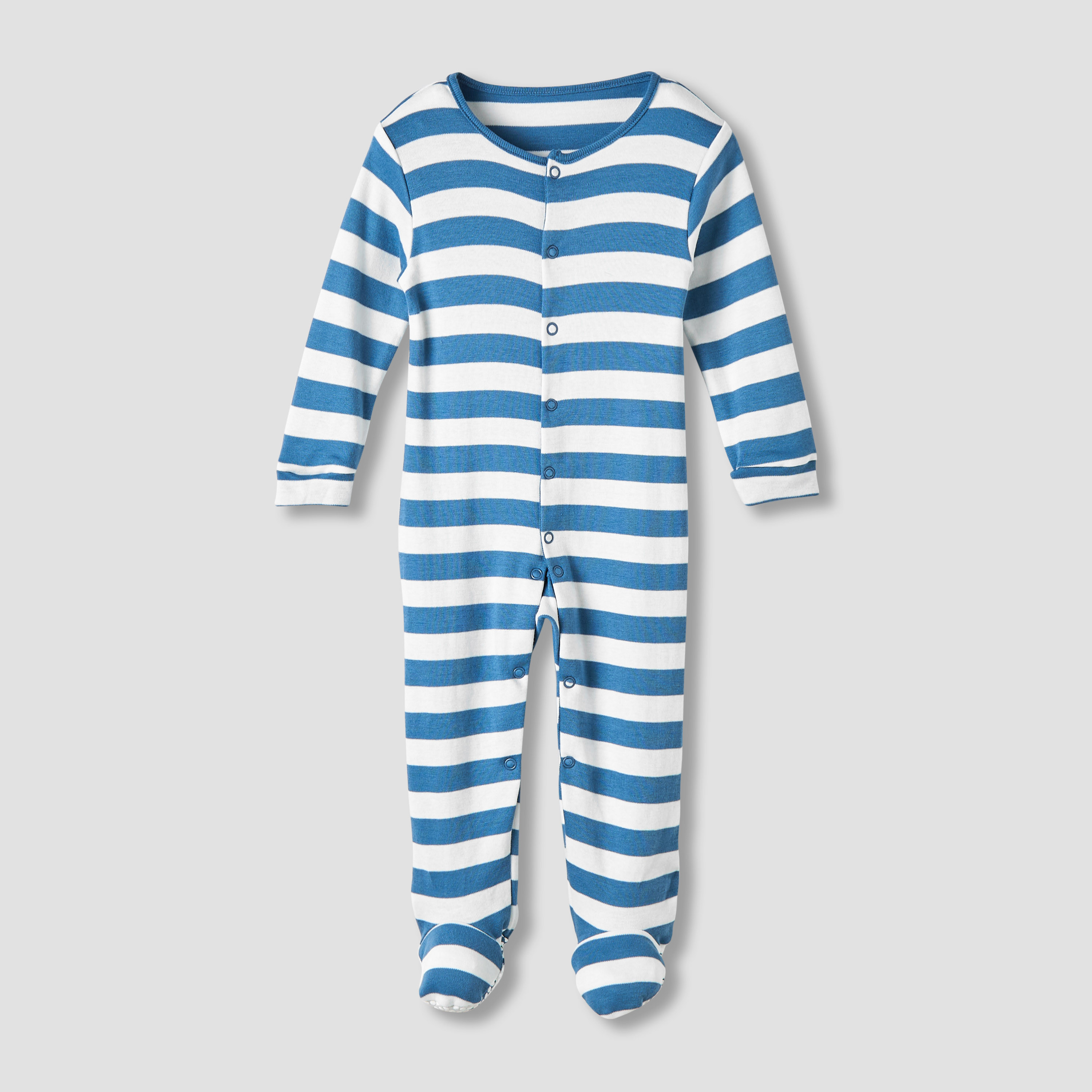 Juniors Round Neck Sleepsuit with Snap Button Closure - Cotton - Long Sleeves-promo_babyshop_Buy2for115_QAT130126-image-2