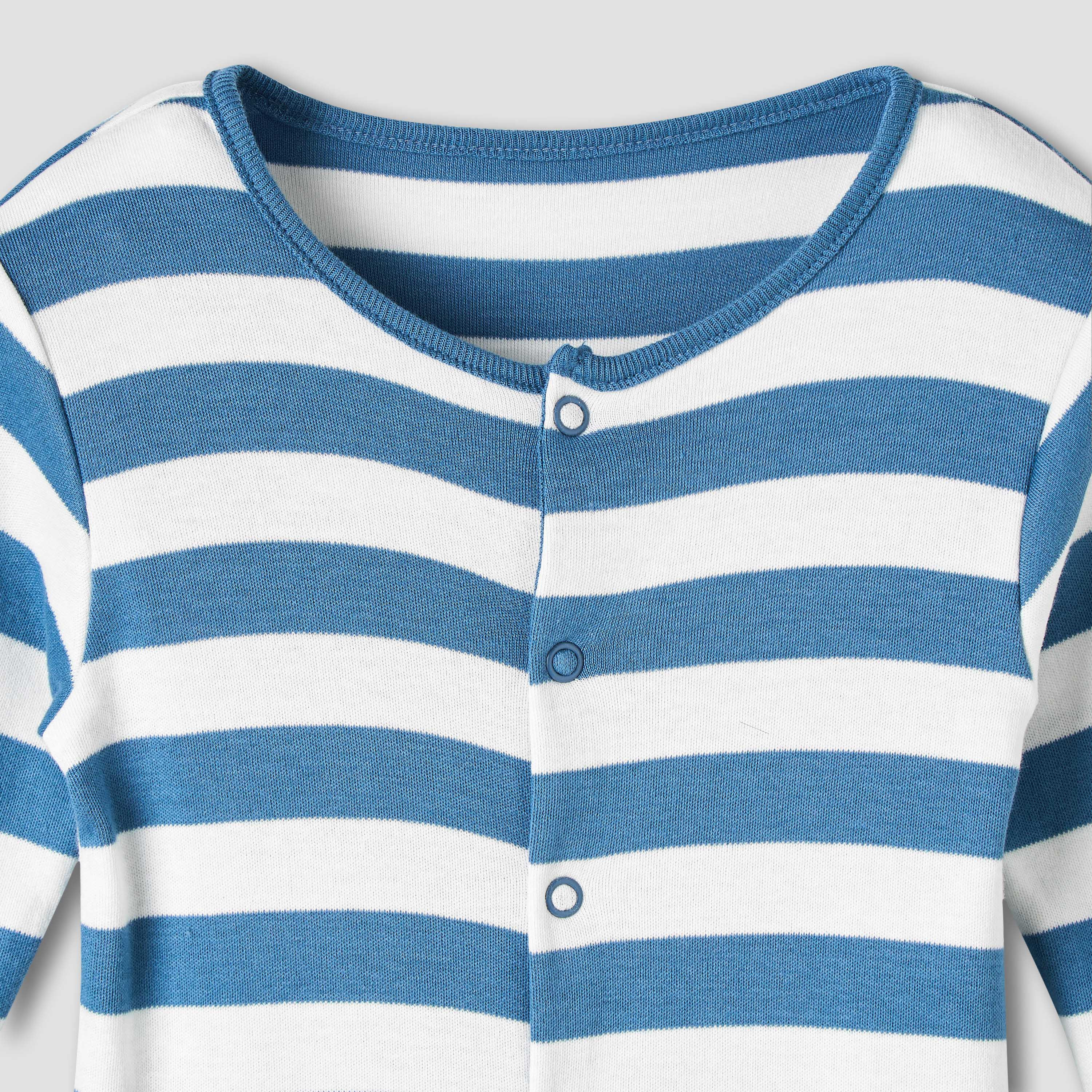 Juniors Round Neck Sleepsuit with Snap Button Closure - Cotton - Long Sleeves-promo_babyshop_Buy2for115_QAT130126-image-5