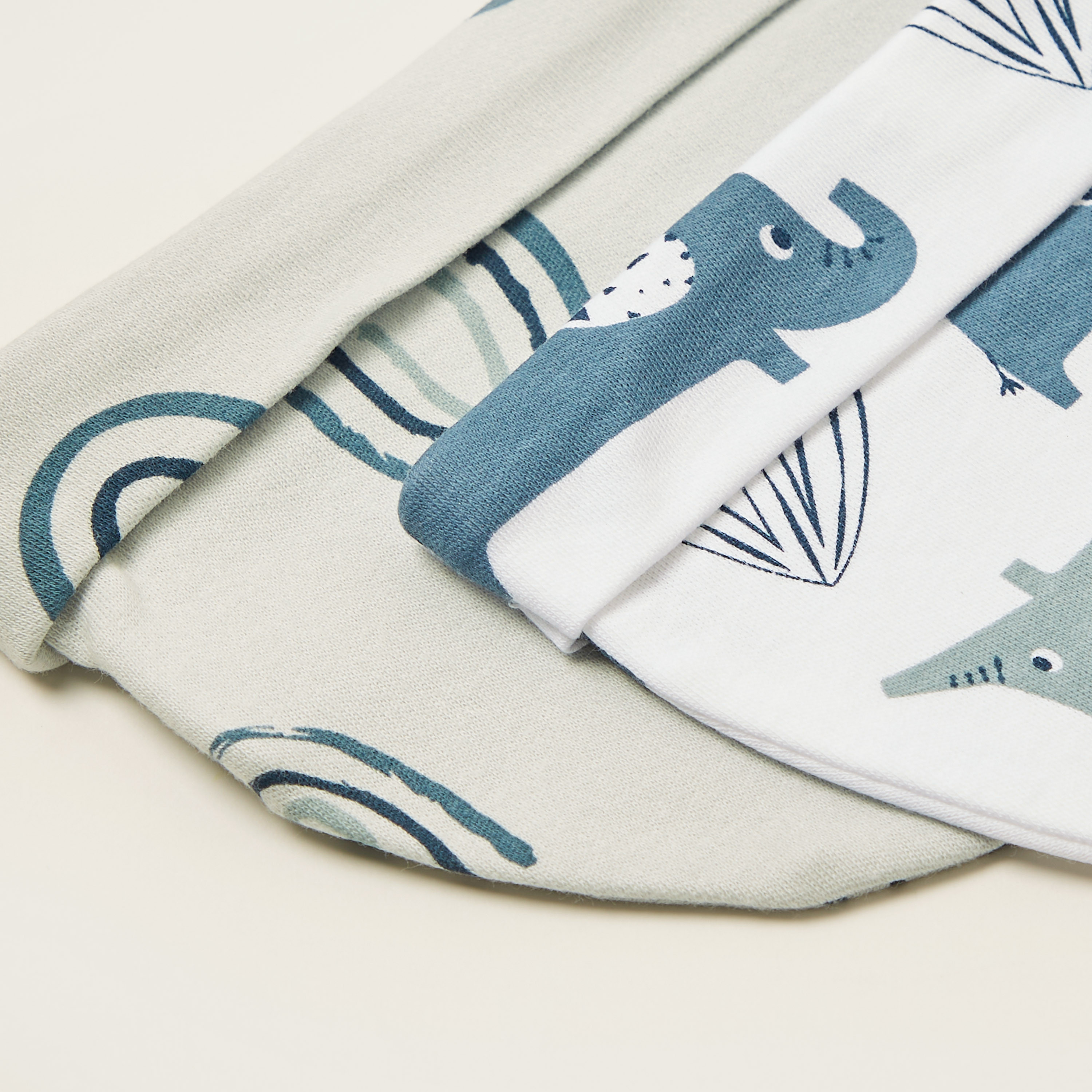 Juniors Printed Beanie - Set of 2-baby-boys-accessories-caps-image-3