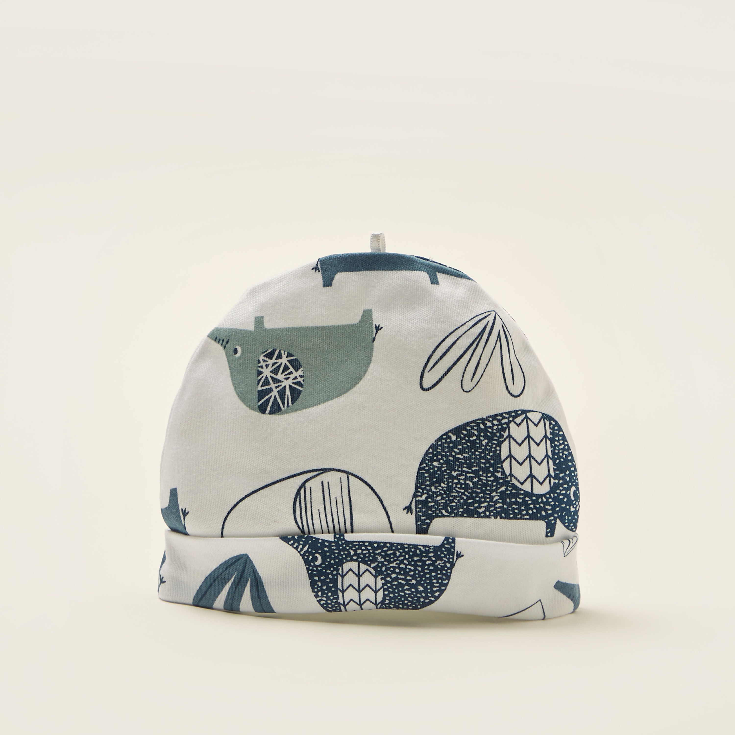 Juniors Printed Beanie - Set of 2-baby-boys-accessories-caps-image-4