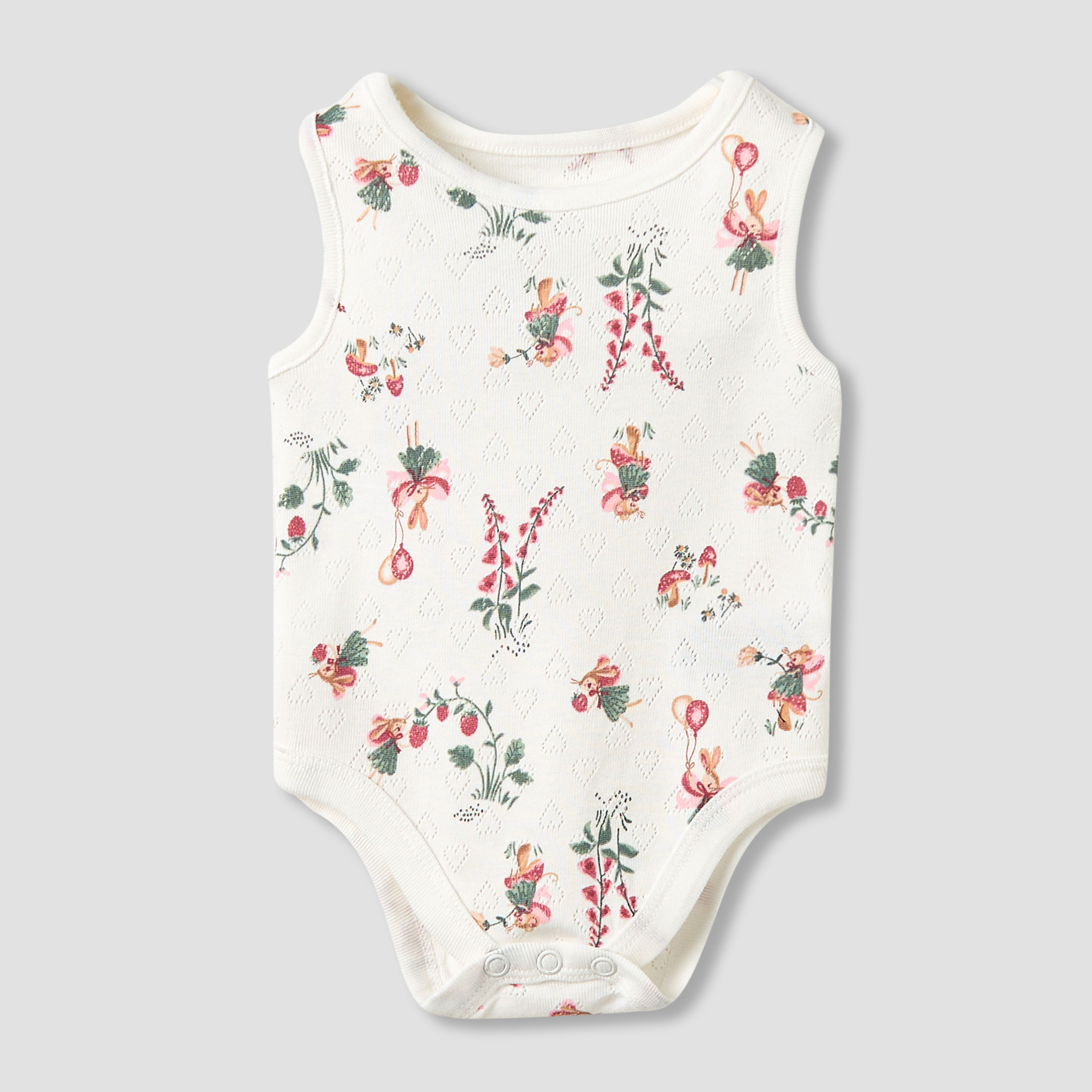 Set of 5, Juniors Cotton Crew Neck Sleeveless Bodysuit with Print-baby-girls-clothing-multipacks-image-6