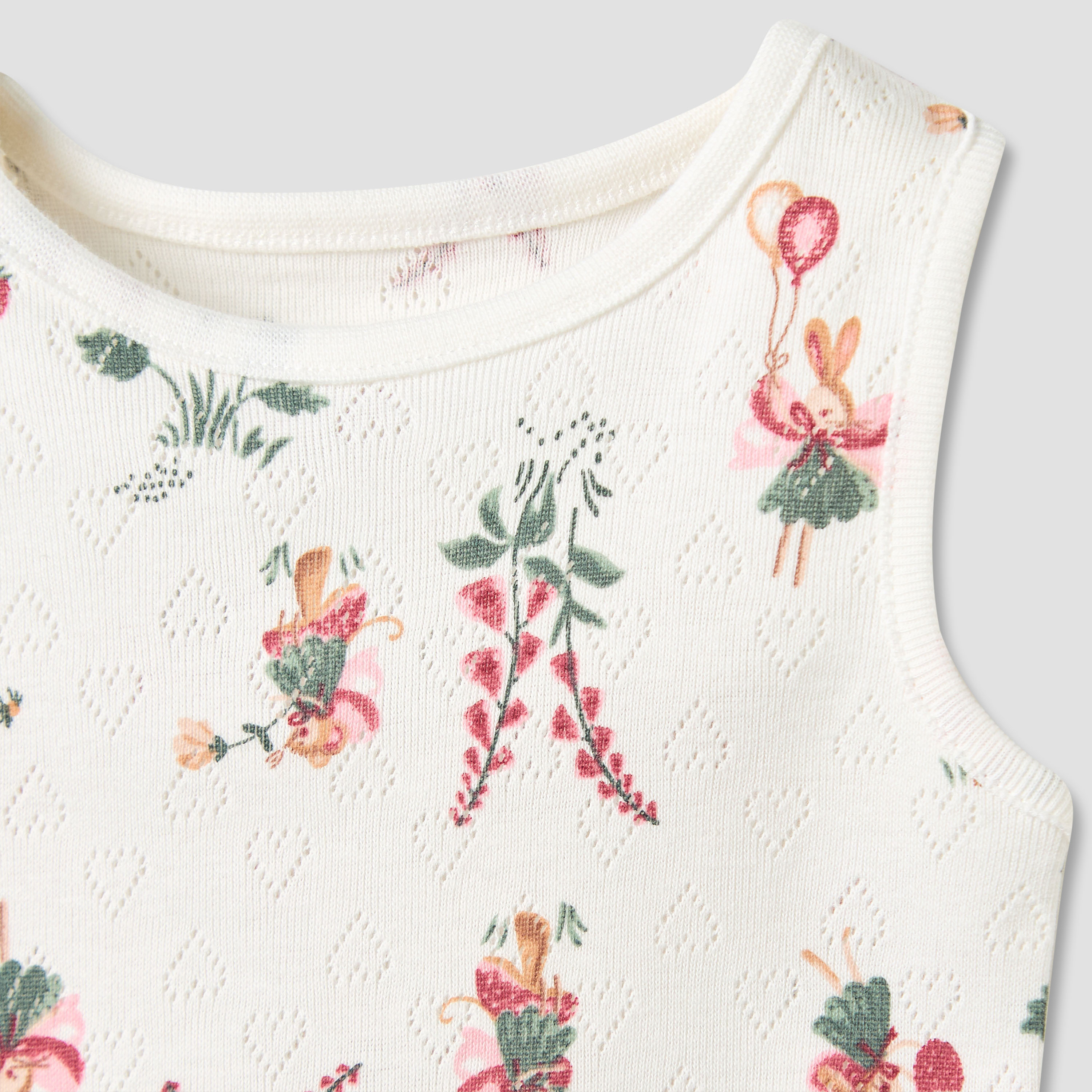 Set of 5, Juniors Cotton Crew Neck Sleeveless Bodysuit with Print-baby-girls-clothing-multipacks-image-8