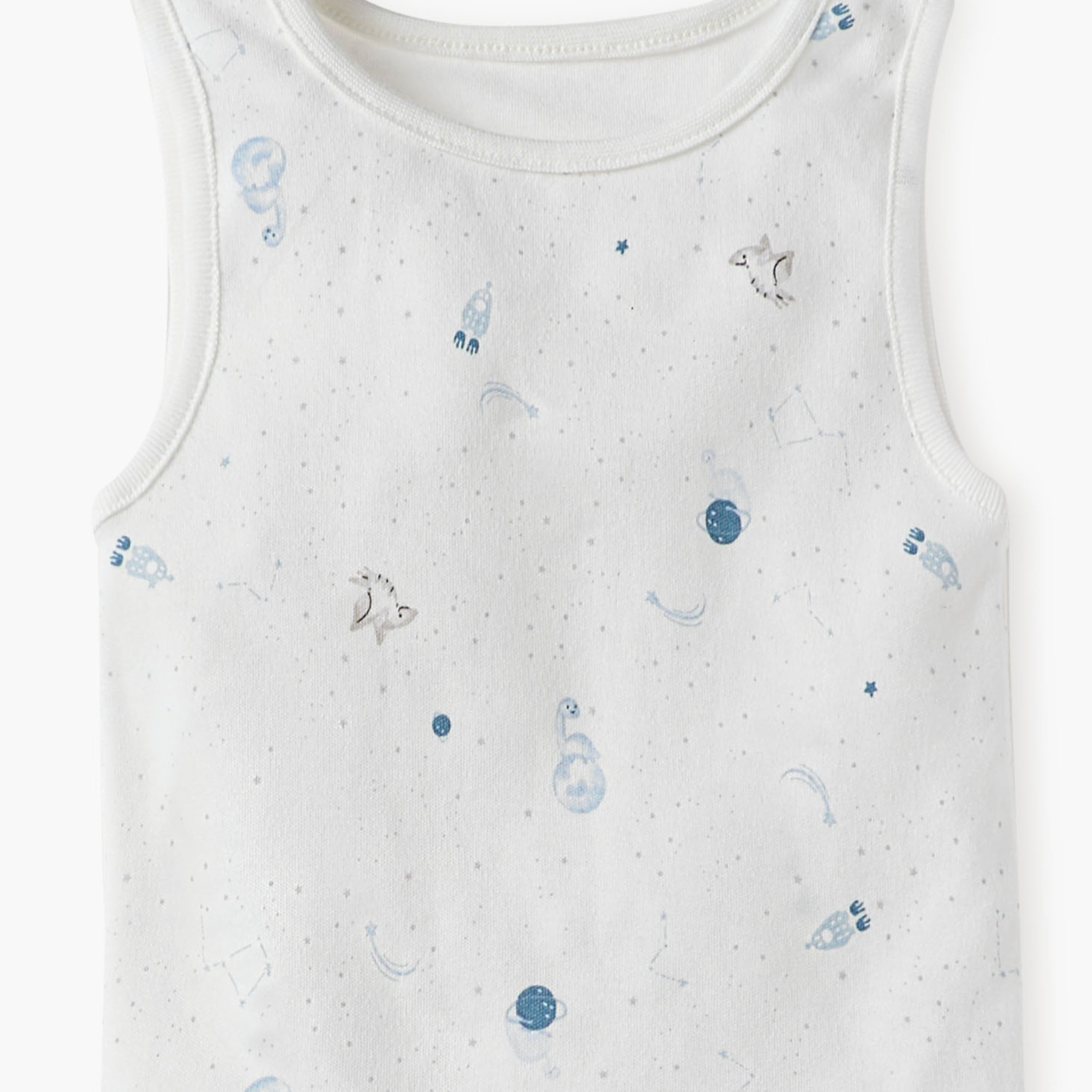 Juniors Printed Sleeveless Bodysuit - Set of 5-baby-boys-clothing-bodysuits-image-12