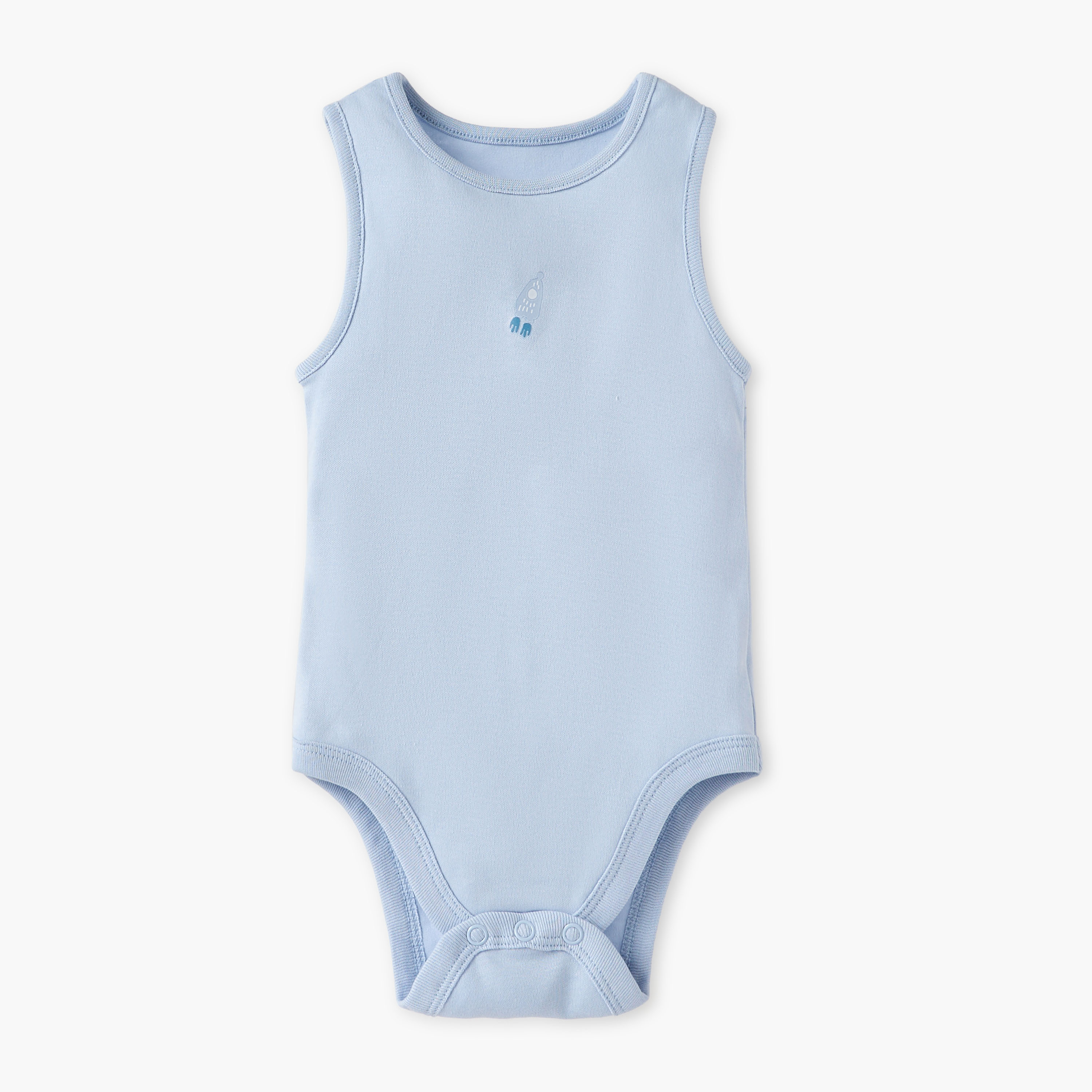 Juniors Printed Sleeveless Bodysuit - Set of 5-baby-boys-clothing-bodysuits-image-2