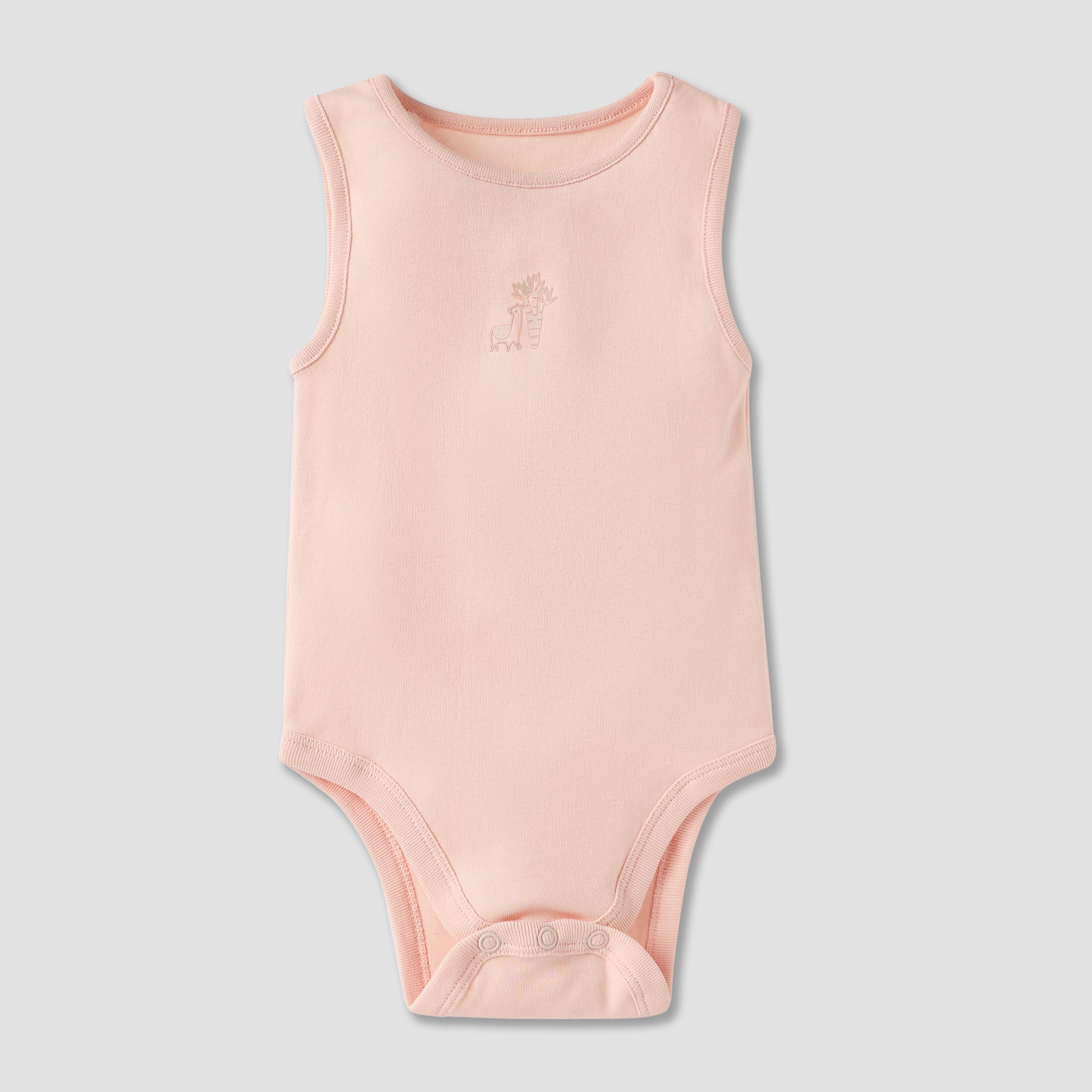 Juniors Printed Sleeveless Bodysuit with - Set of 5-baby-girls-clothing-bodysuits-image-2