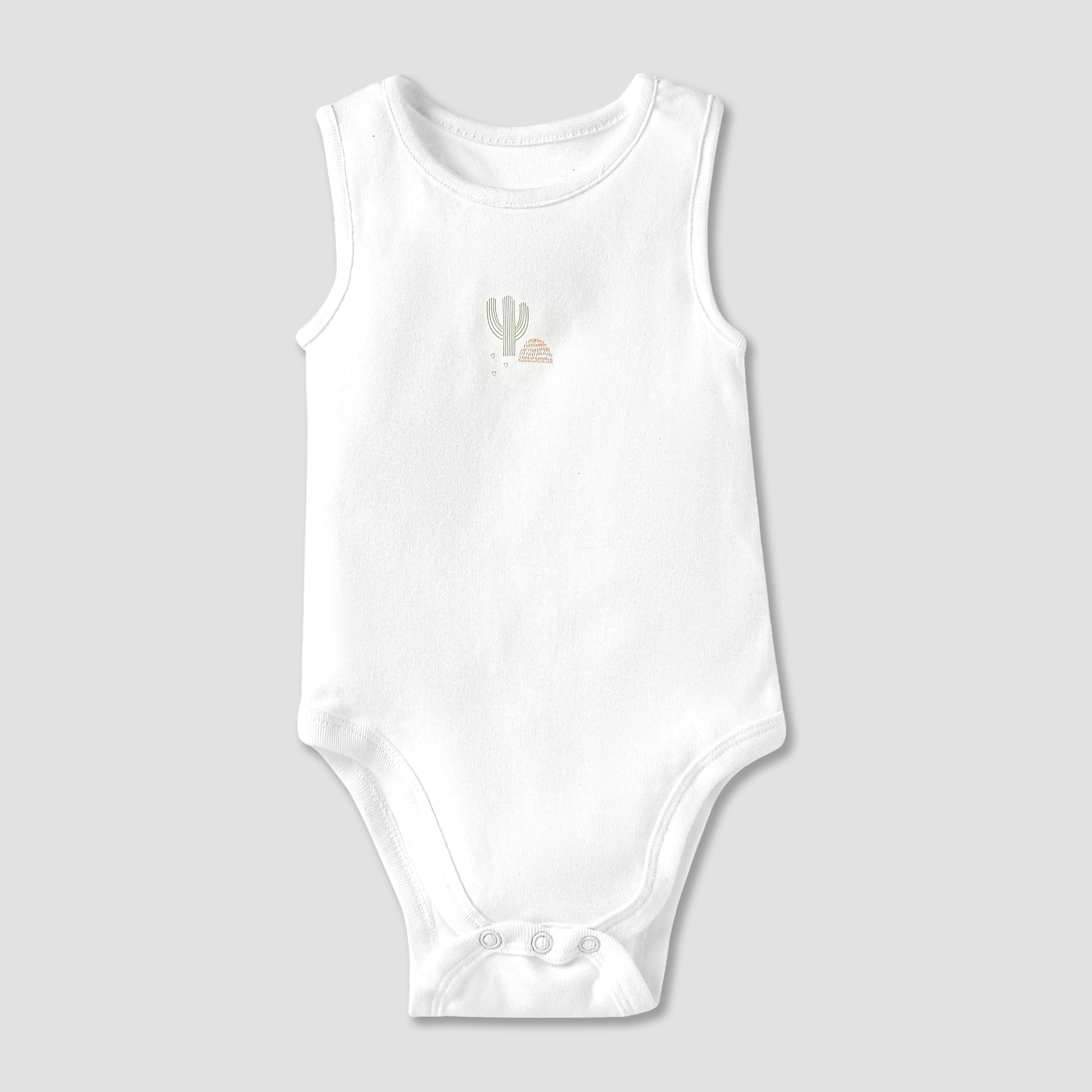 Juniors Printed Sleeveless Bodysuit with - Set of 5-baby-girls-clothing-bodysuits-image-4