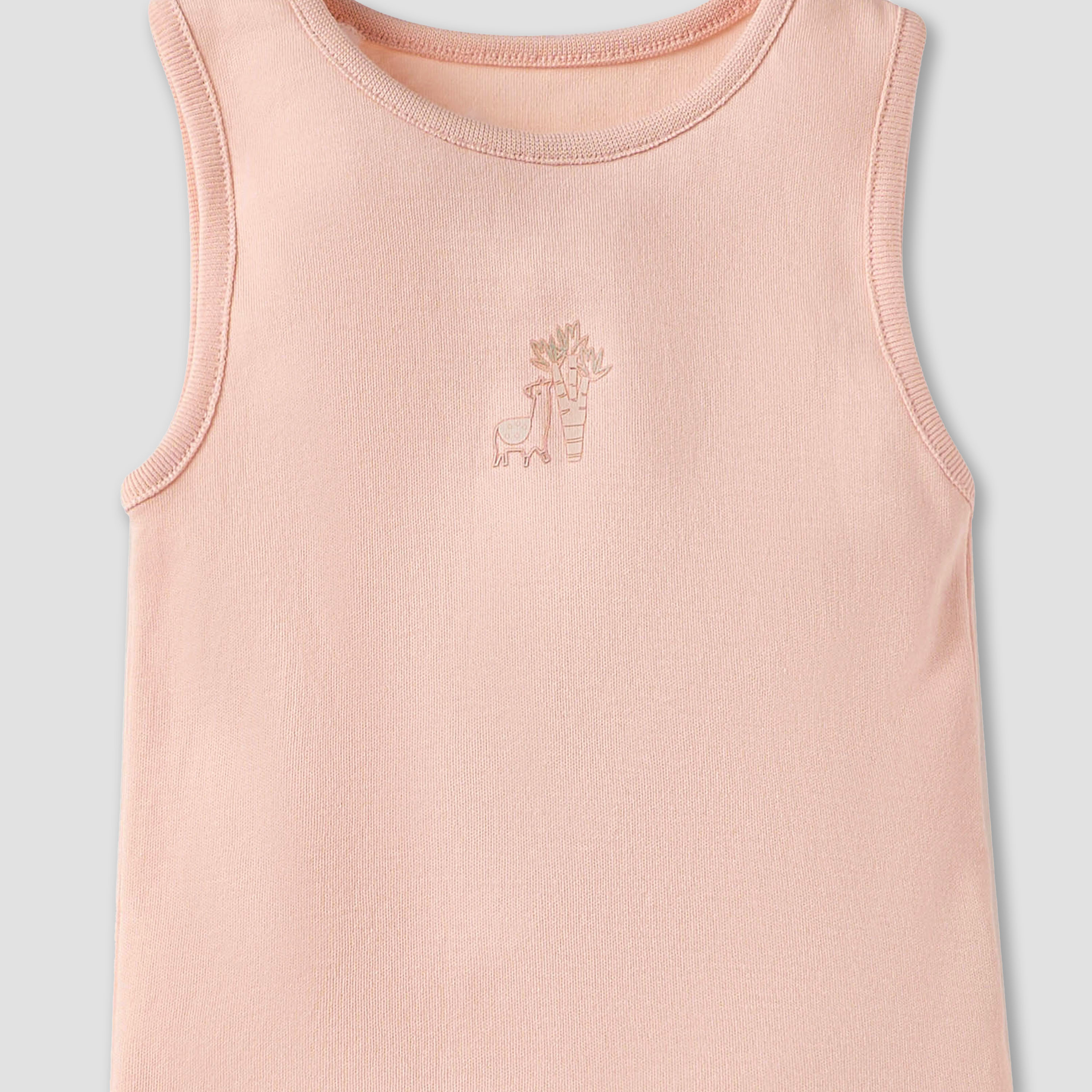 Juniors Printed Sleeveless Bodysuit with - Set of 5-baby-girls-clothing-bodysuits-image-9