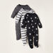 Juniors Printed Sleepsuit with Long Sleeves and Button Closure - Set of 3-Multipacks-thumbnailMobile-0