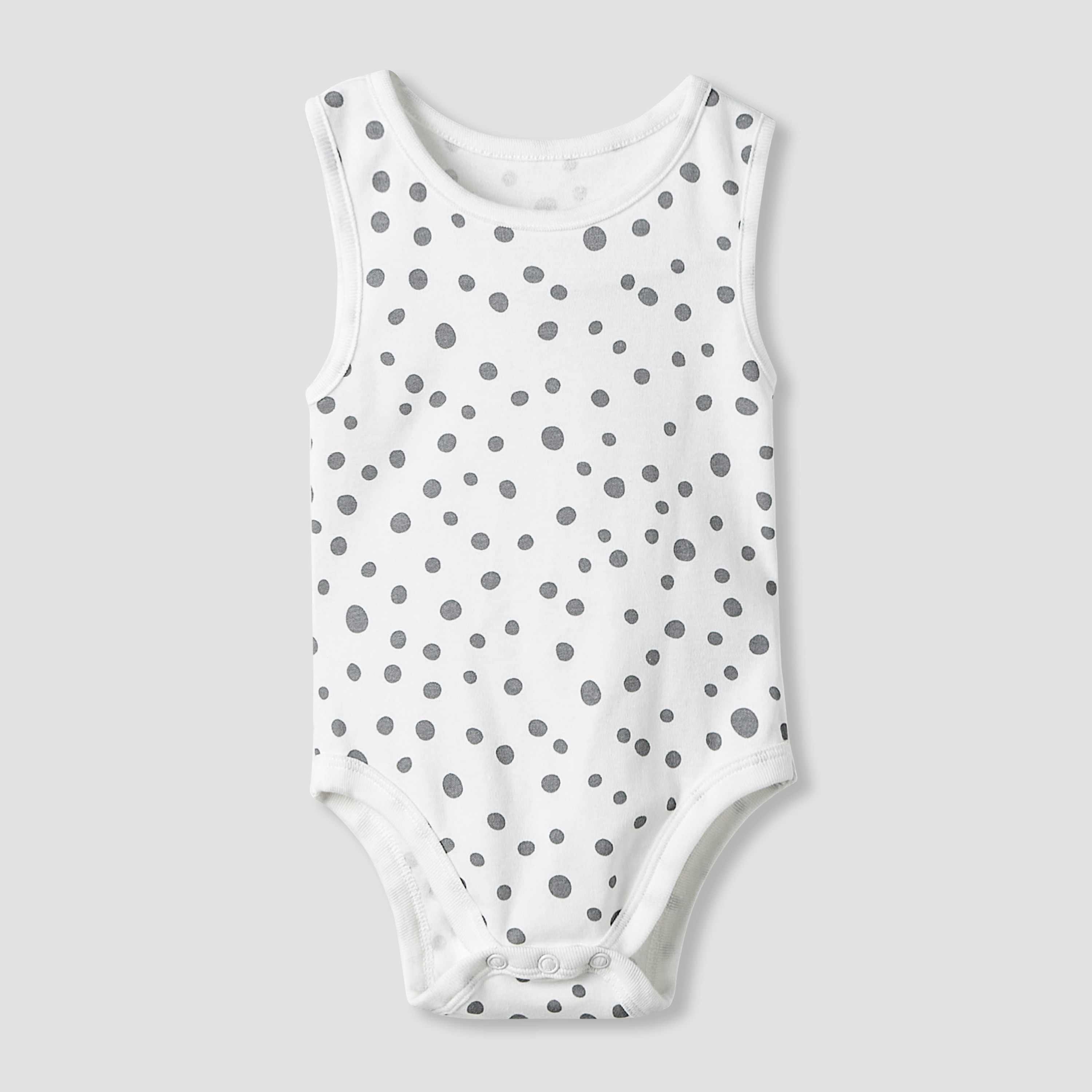 Juniors Round Neck Bodysuit with Snap Button Closure - Cotton - Sleeveless - Set of 7-baby-girls-clothing-bodysuits-image-2
