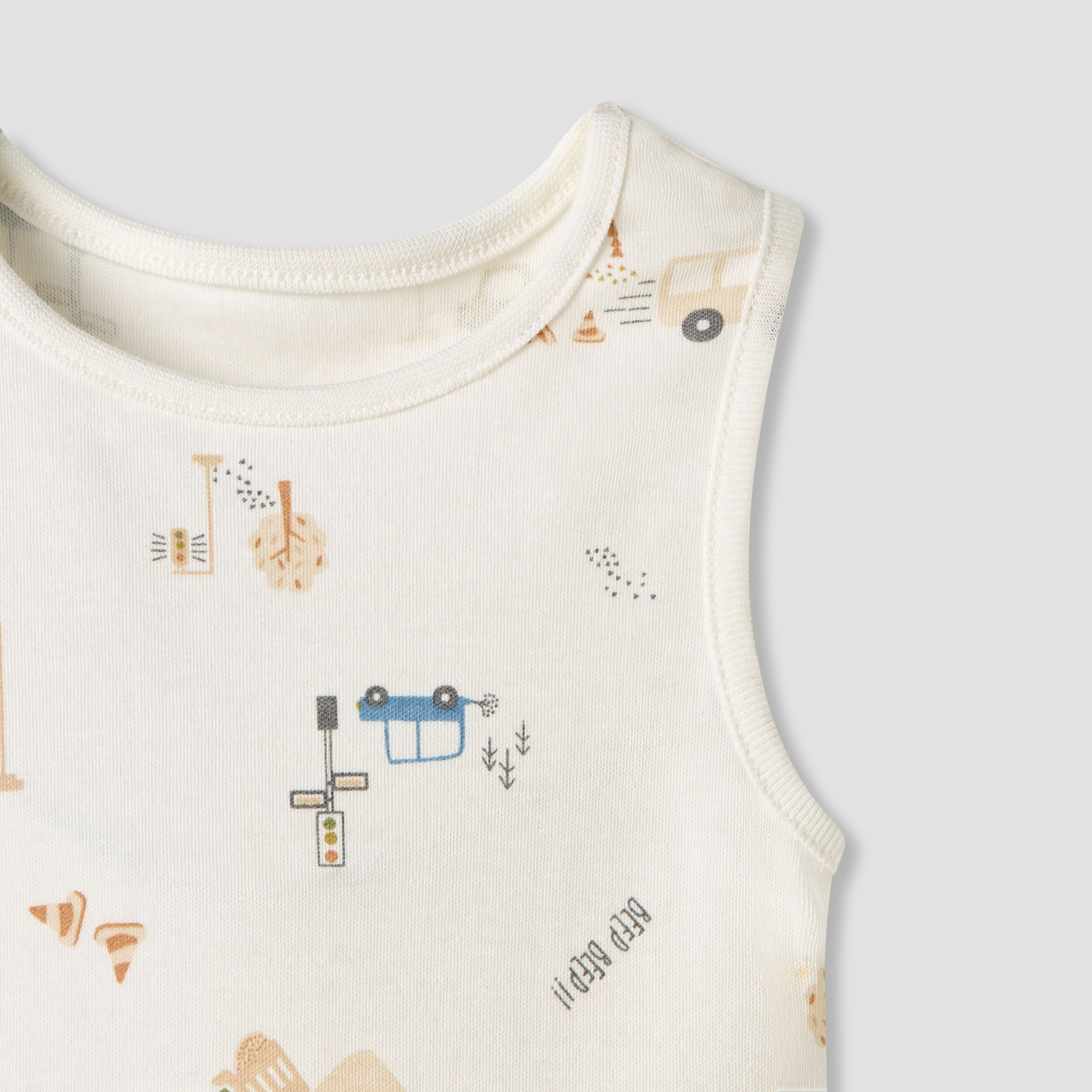 Juniors Printed Sleeveless Bodysuit - Set of 6-baby-boys-clothing-bodysuits-image-8