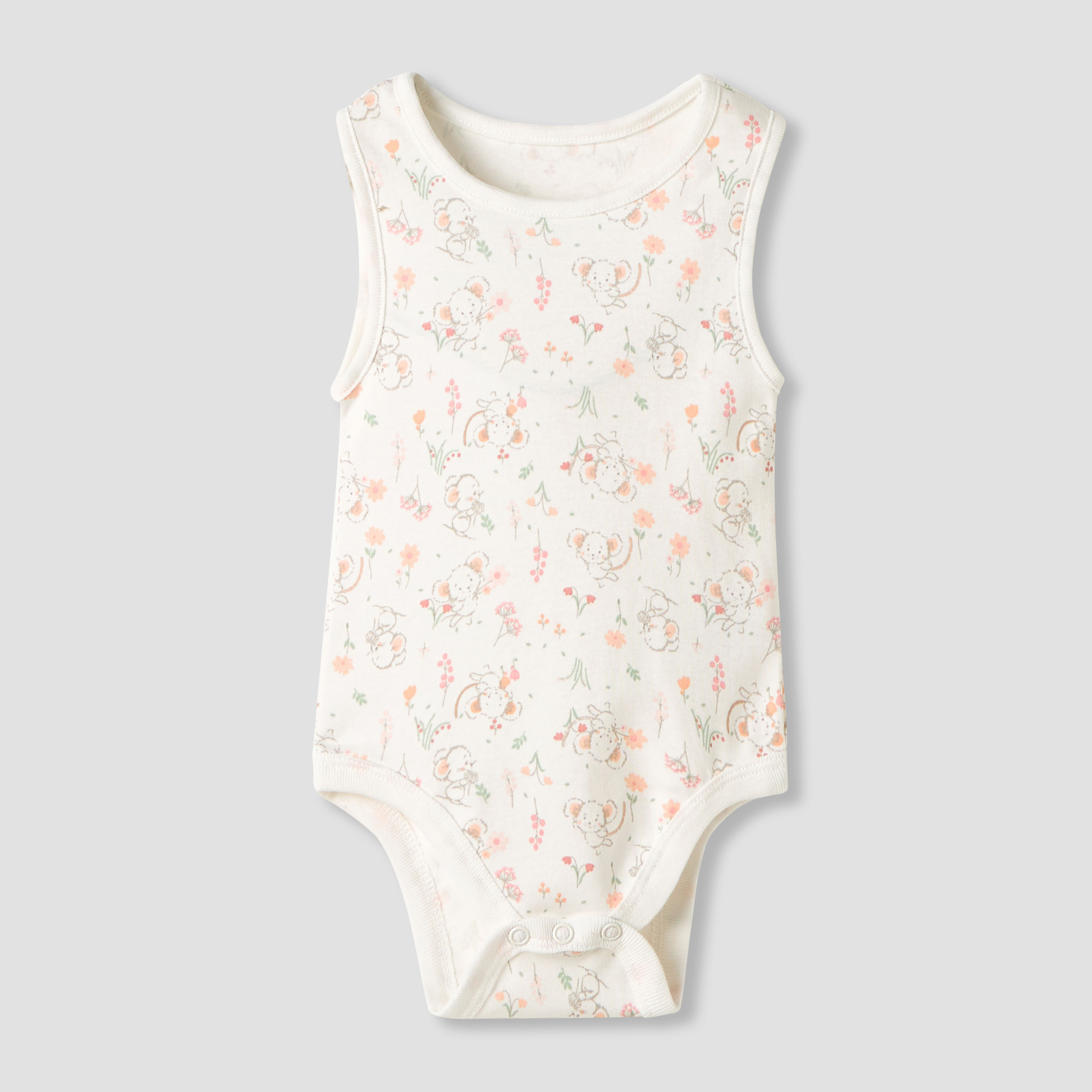Juniors Printed Sleeveless Bodysuit - Set of 5-baby-girls-clothing-bodysuits-image-2
