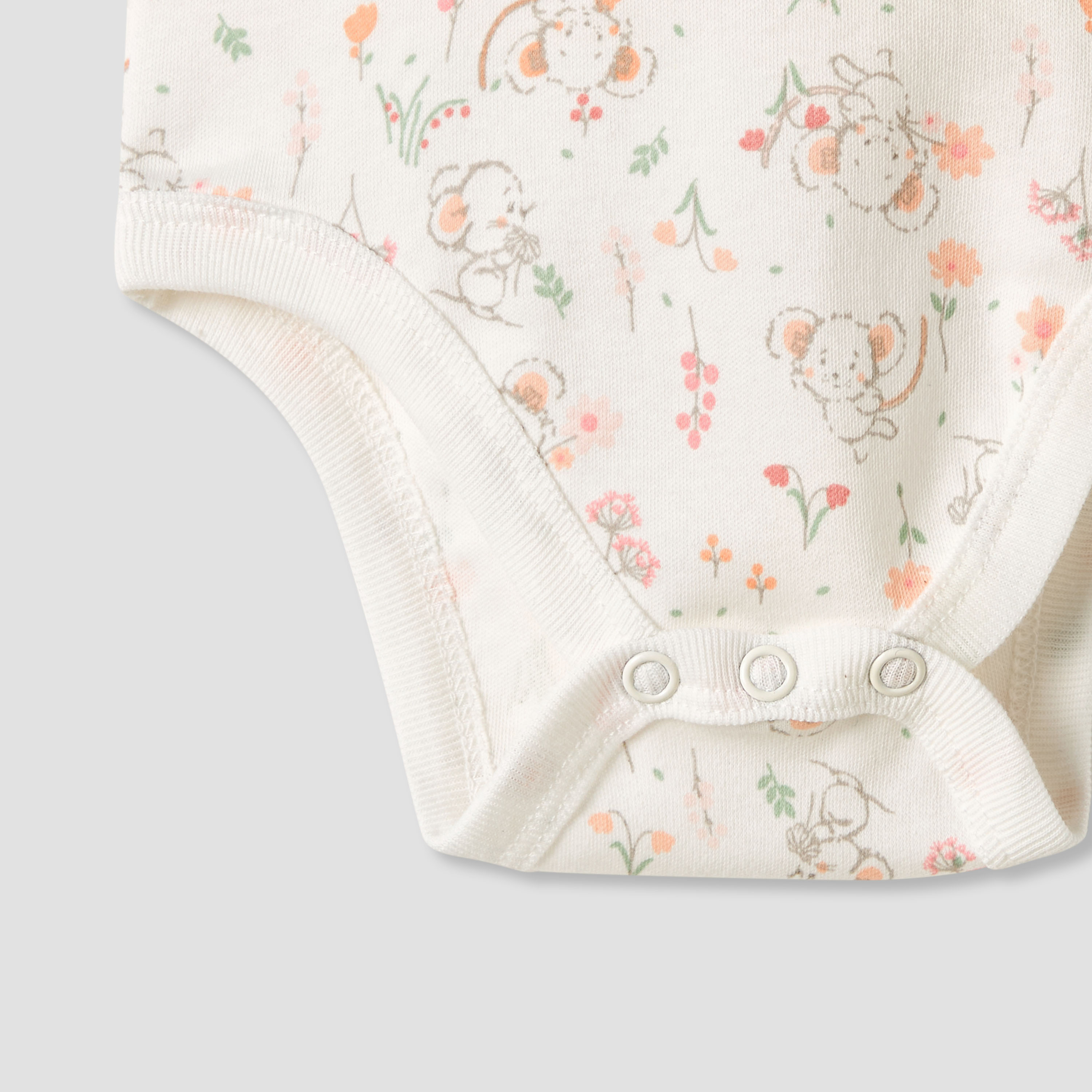Juniors Printed Sleeveless Bodysuit - Set of 5-baby-girls-clothing-bodysuits-image-8