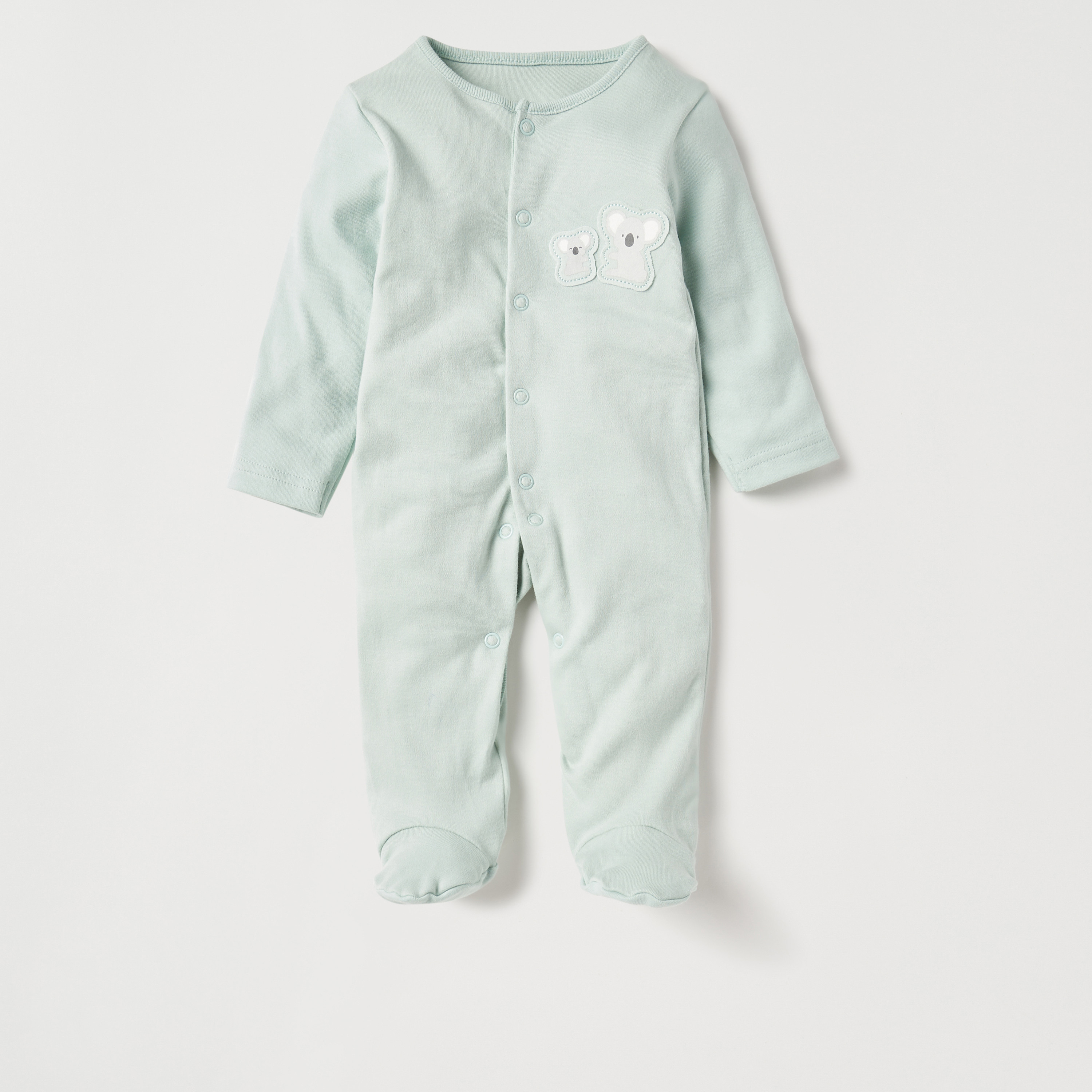 بدلة نوم بأقدام مغلقة وأزرار إغلاق وطبعات من جونيورز - طقم من 3 قطع-baby-boys-clothing-nightwear-sleepsuits-image-4
