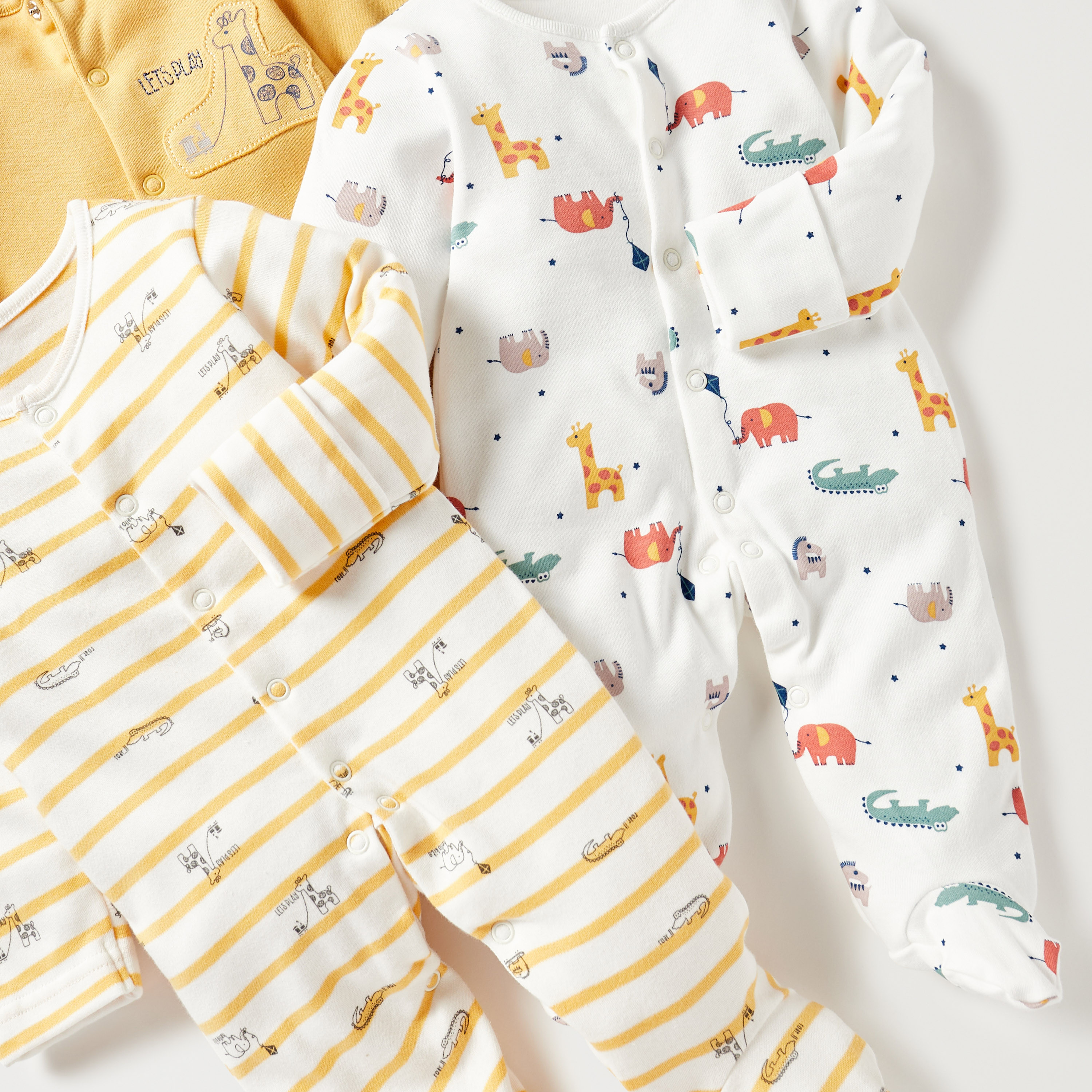 Juniors All-Over Print Sleepsuit - Set of 3-promo_babyshop_Buy2for115_QAT130126-image-4