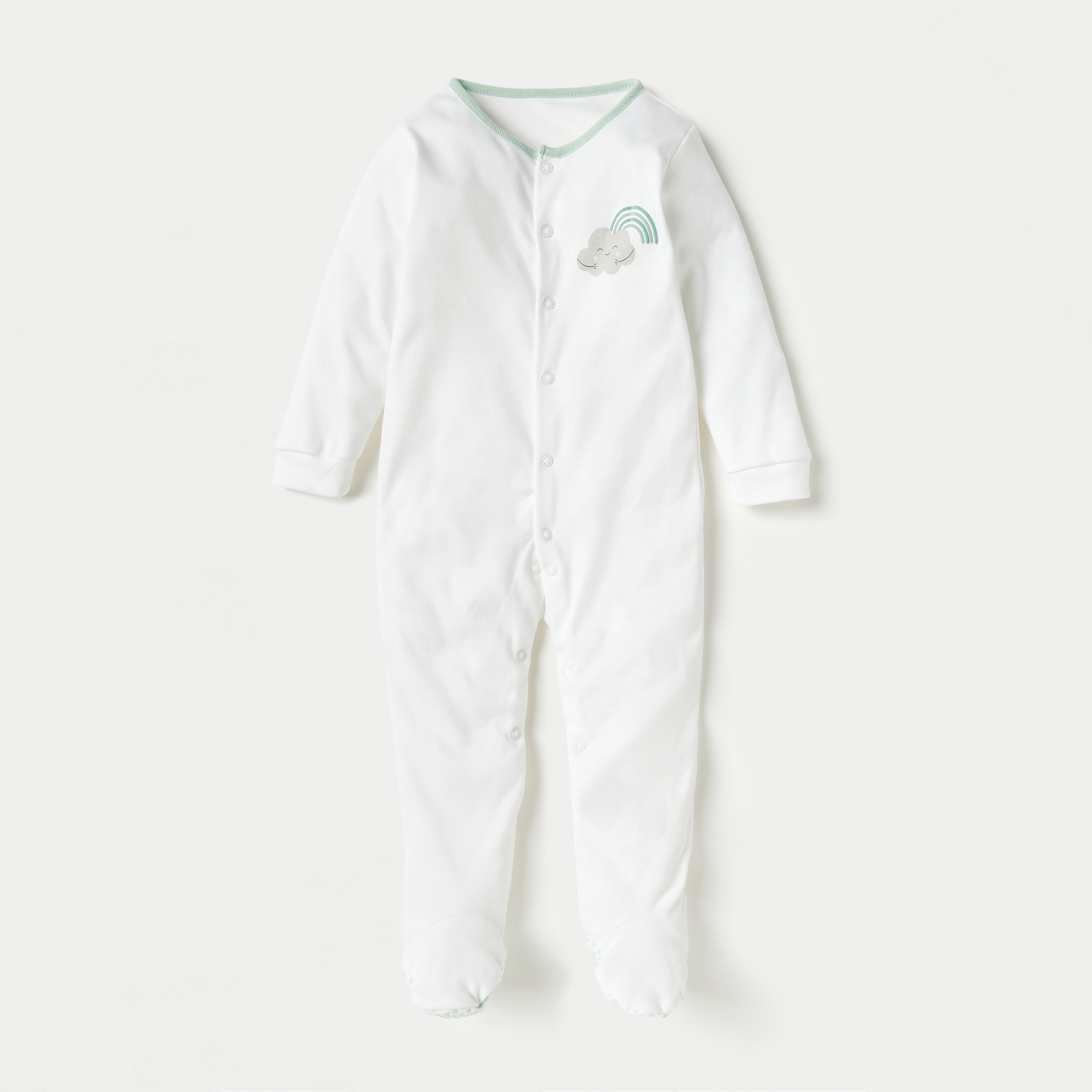 Juniors Printed Closed Feet Sleepsuit - Set of 3-baby-boys-clothing-nightwear-sleepsuits-image-4