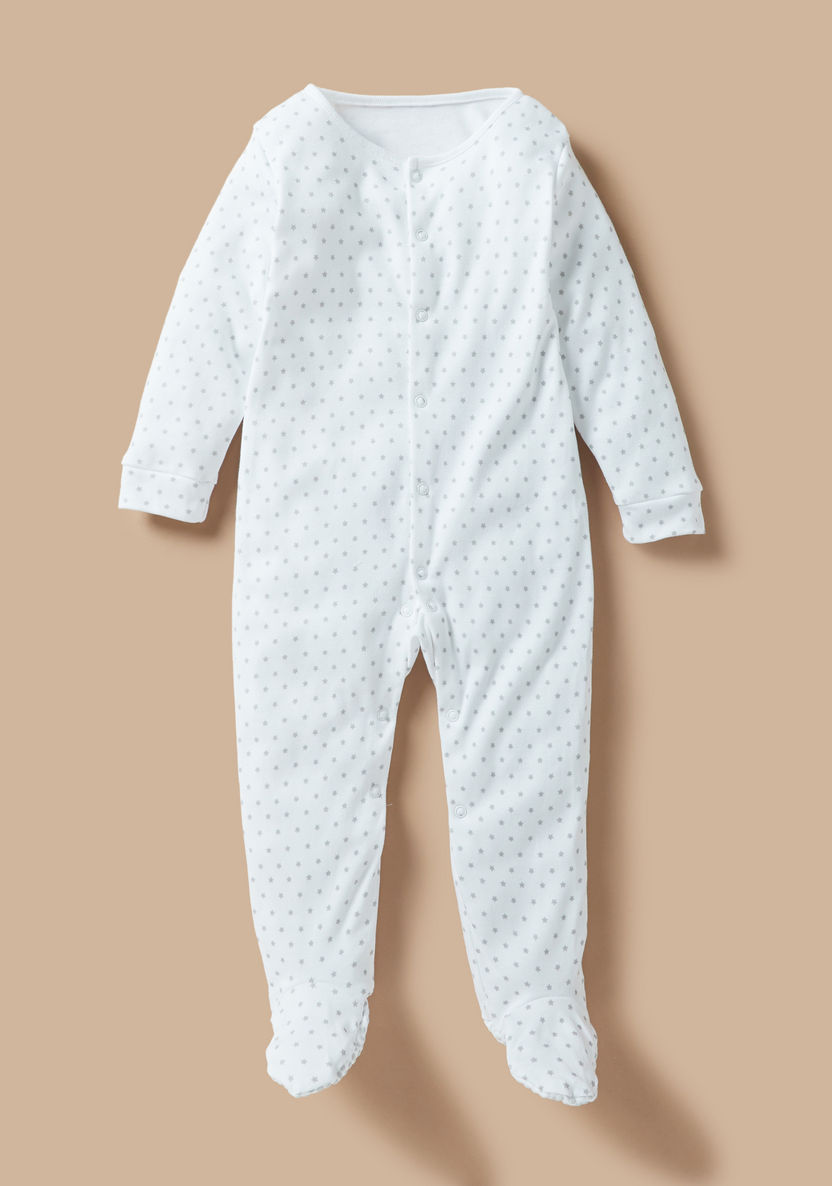 Juniors Printed Sleepsuit with Closed Feet - Set of 3-Sleepsuits-image-1