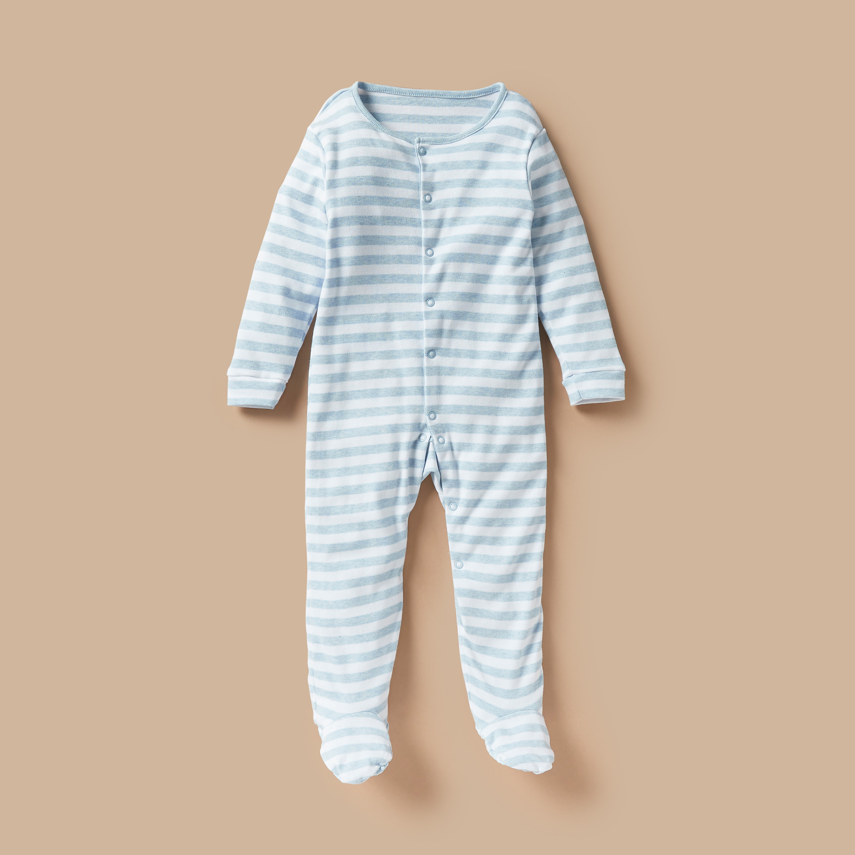 Juniors Printed Closed Feet Sleepsuit - Set of 3-baby-boys-clothing-nightwear-sleepsuits-image-2
