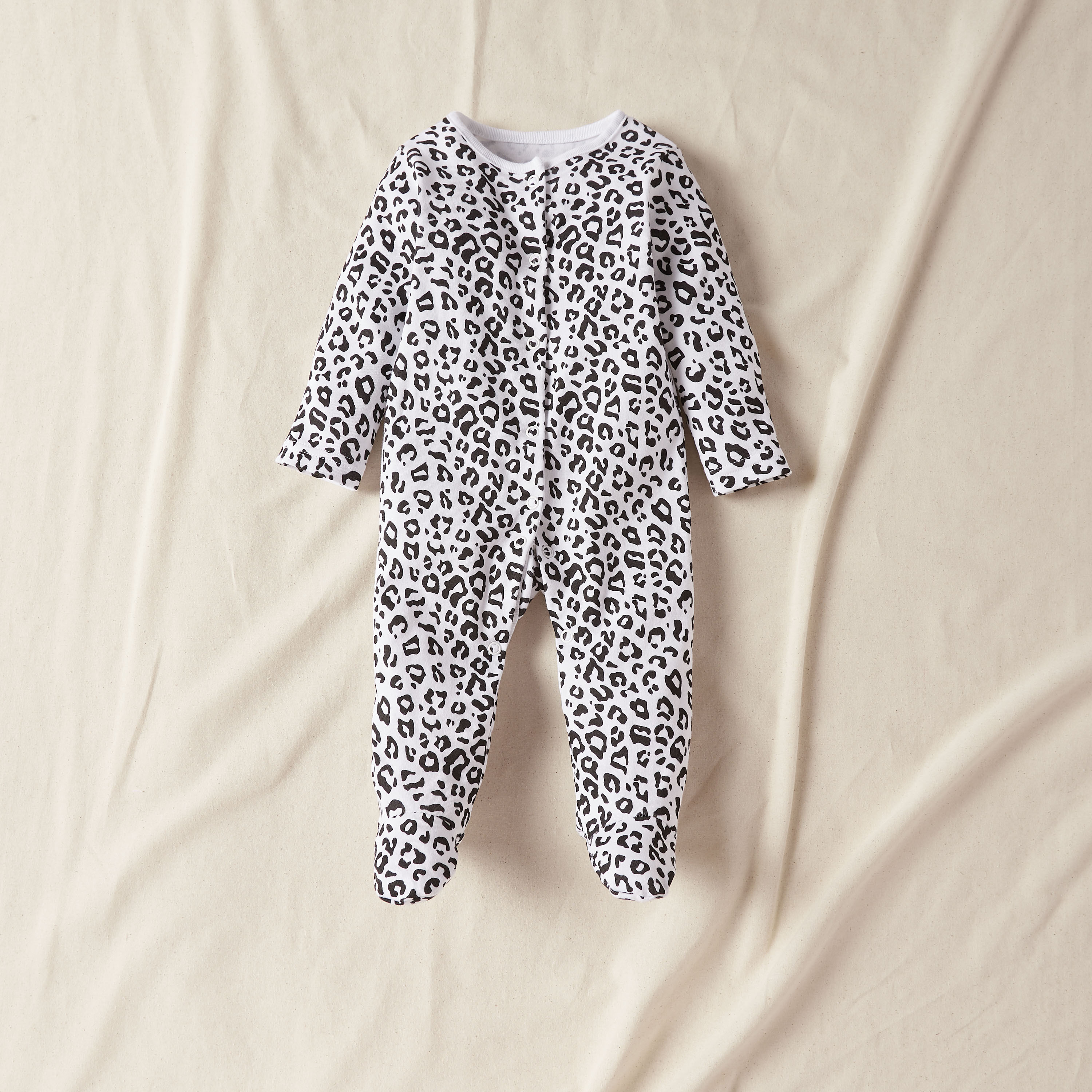 Leopard print hot sale sleepsuit